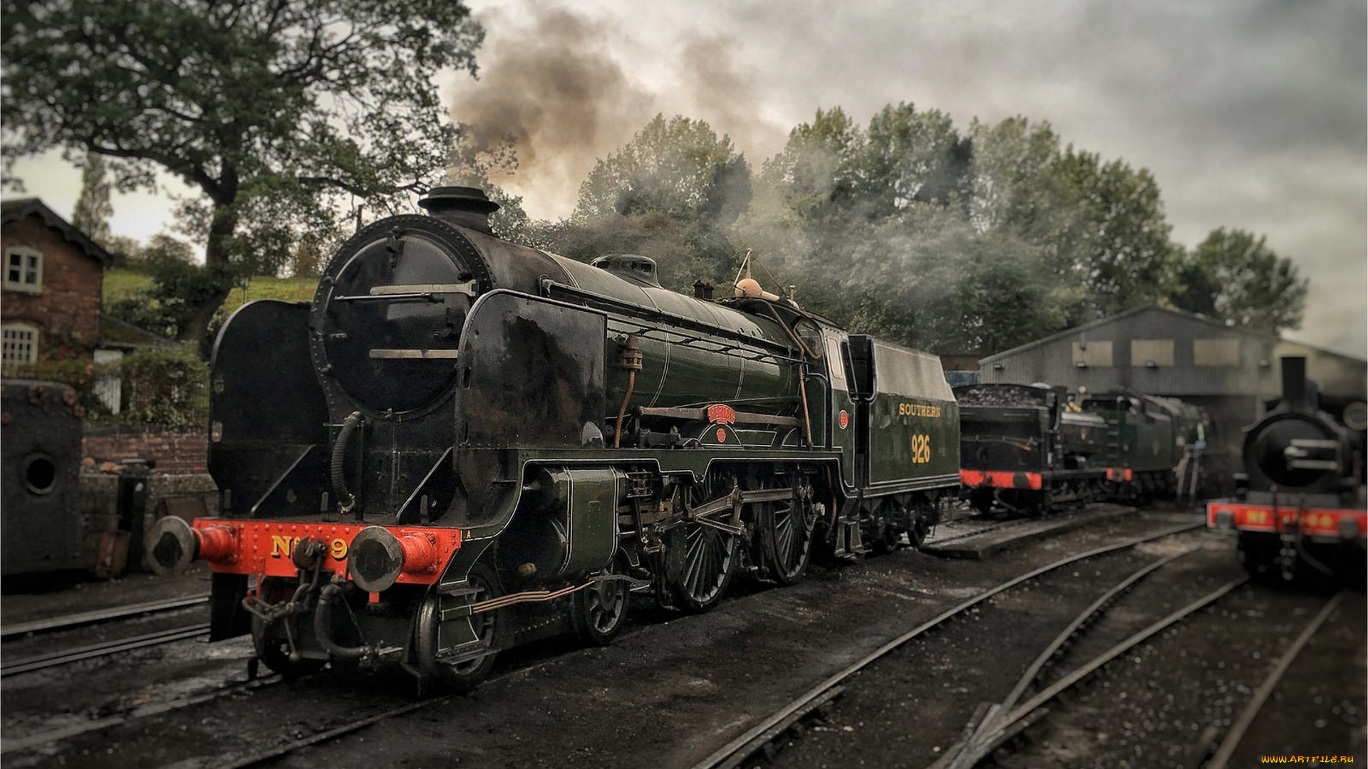 техника, паровозы, состав, локомотив