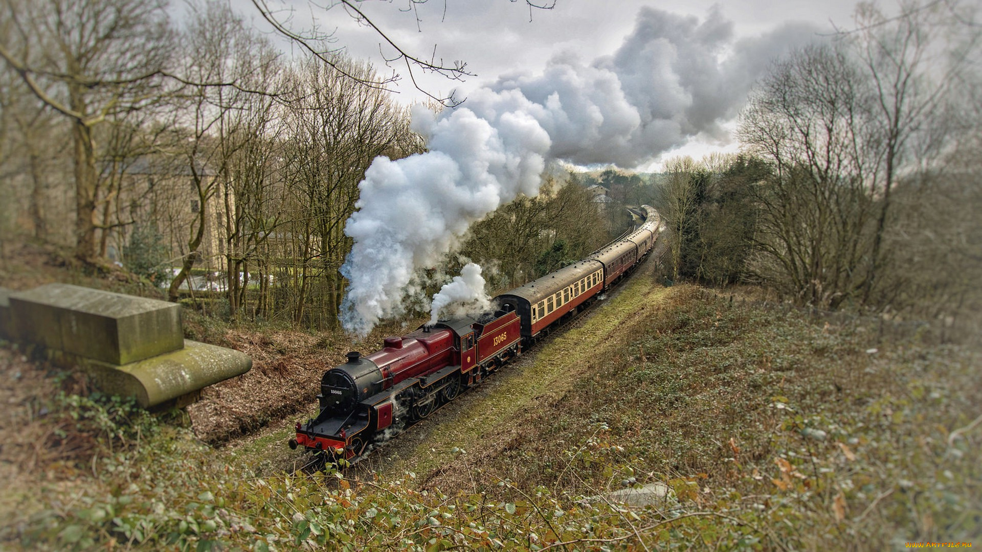 техника, паровозы, состав, локомотив