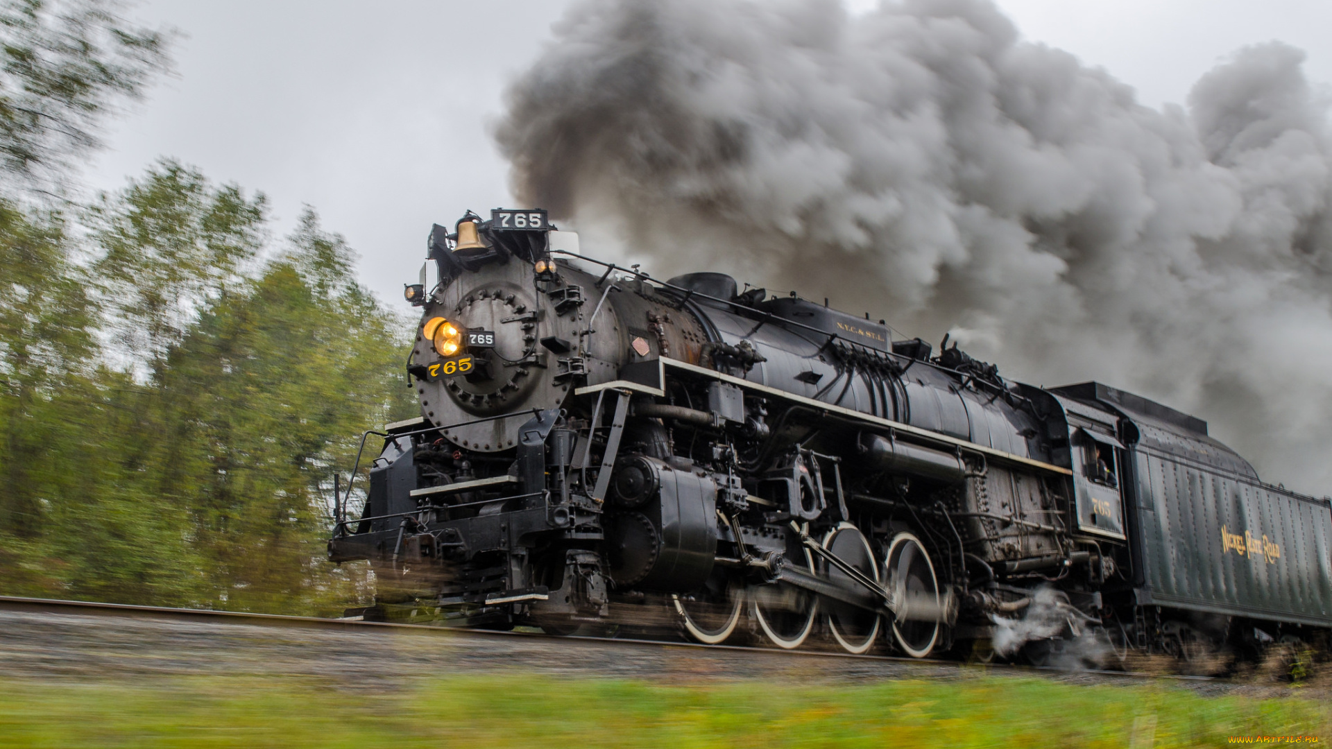 техника, паровозы, состав, локомотив