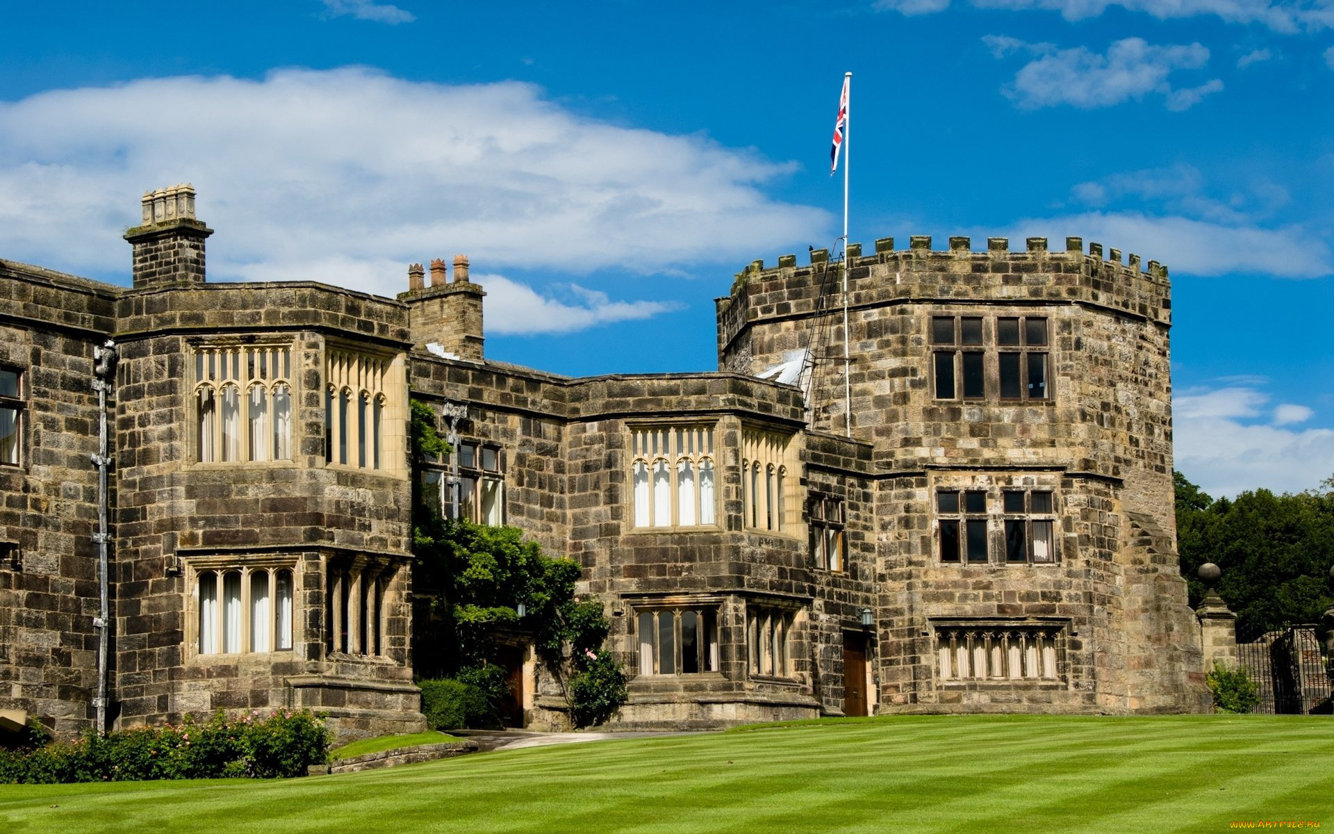 skipton, castle, города, замки, англии, skipton, castle