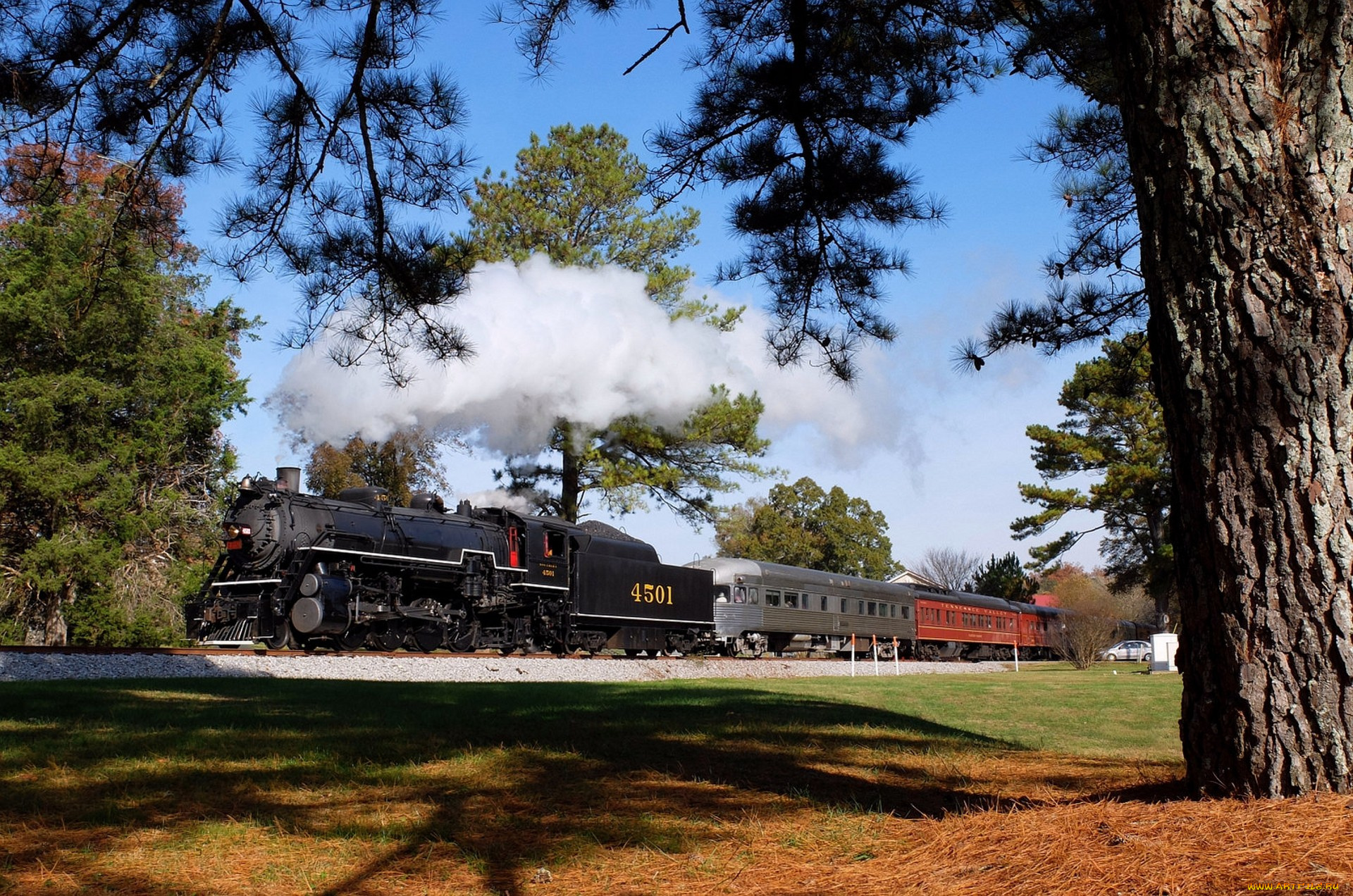 техника, паровозы, состав, локомотив