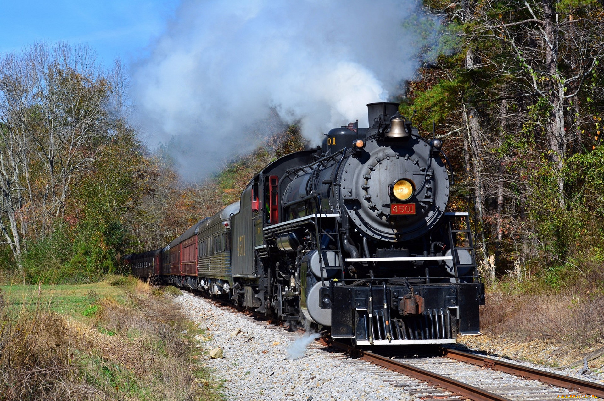 техника, паровозы, состав, локомотив