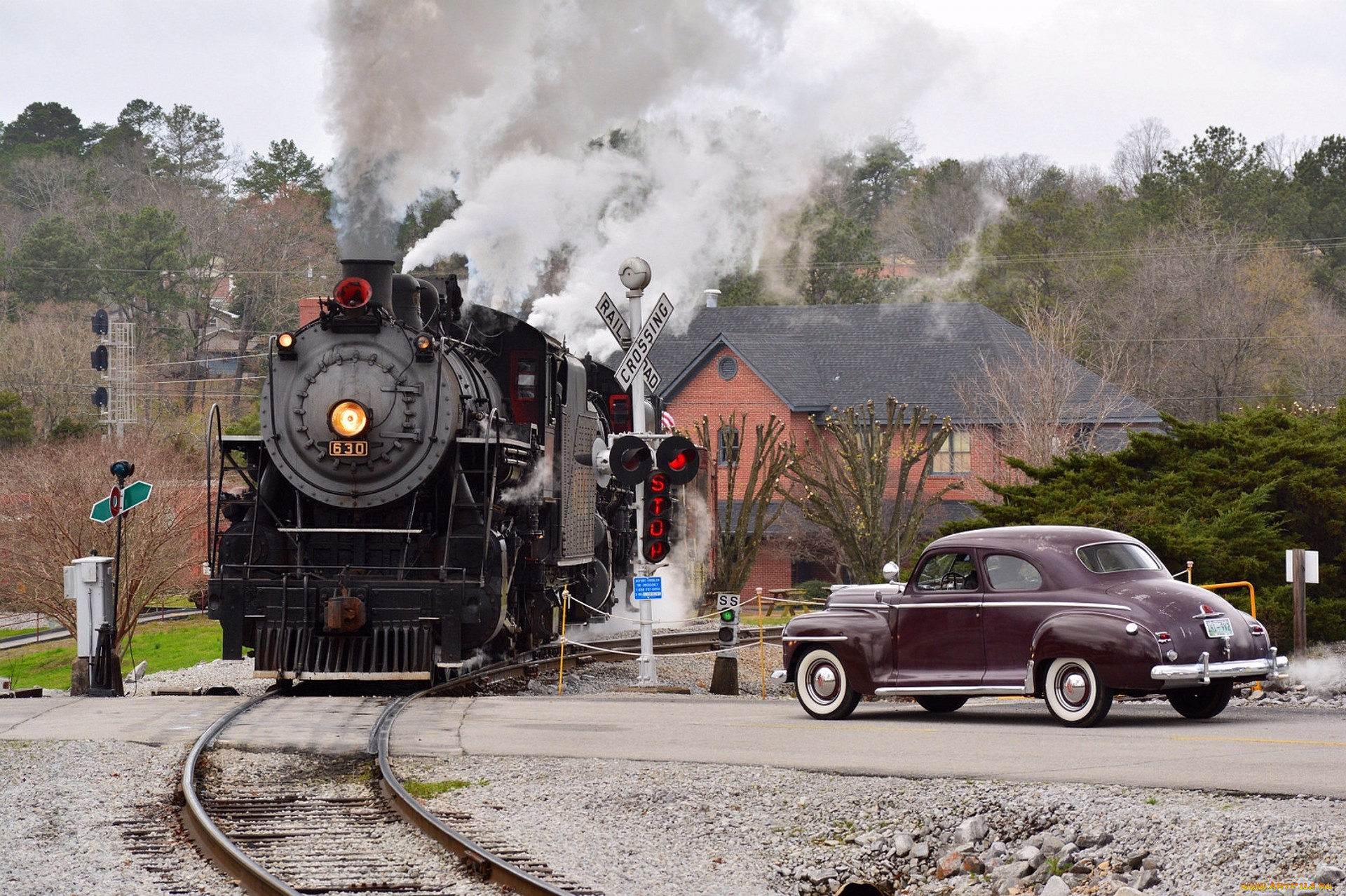 техника, паровозы, состав, локомотив