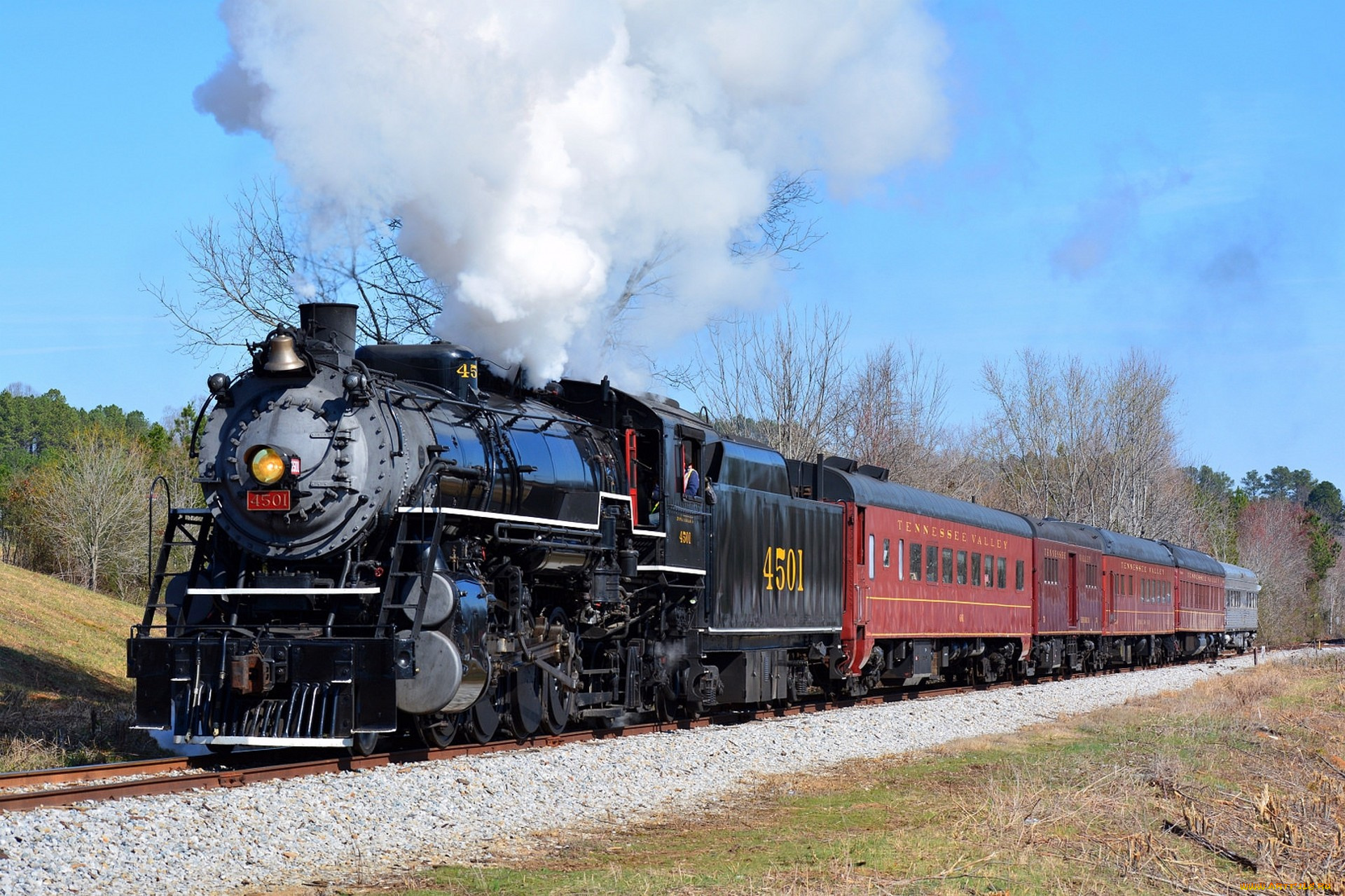 техника, паровозы, локомотив, состав