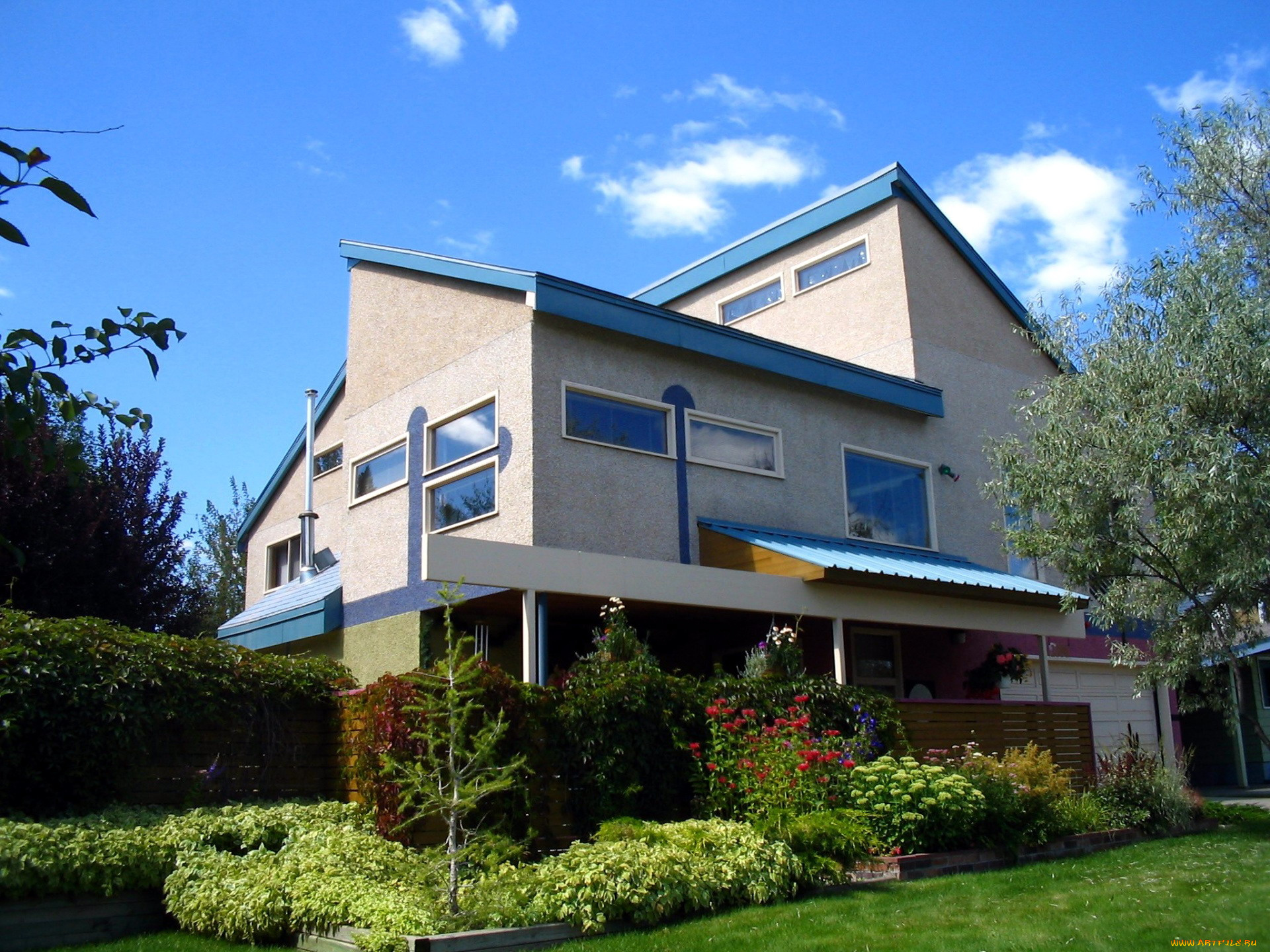 города, -, здания, , дома, жилой, дом