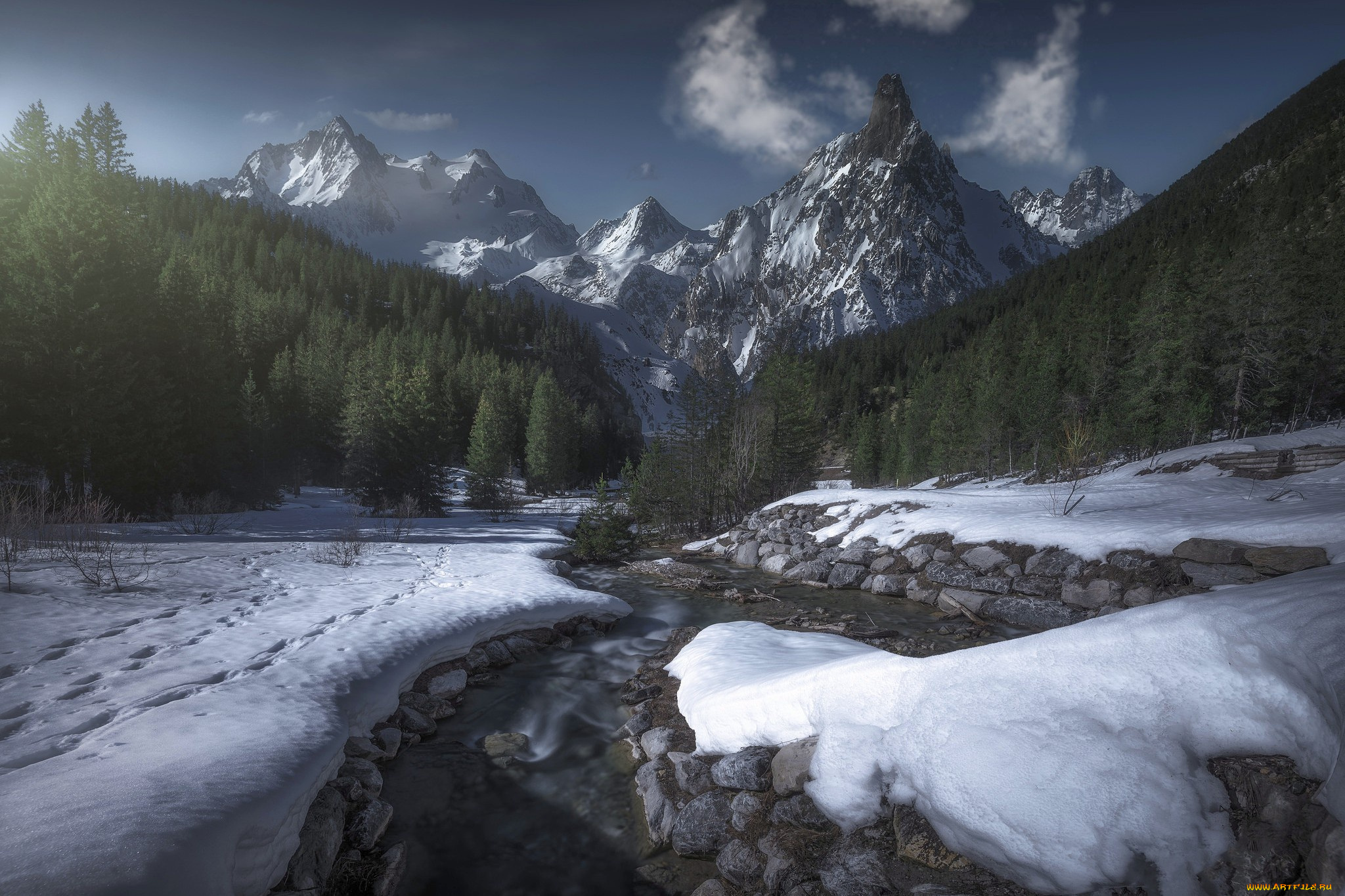 природа, горы, савойя, франция