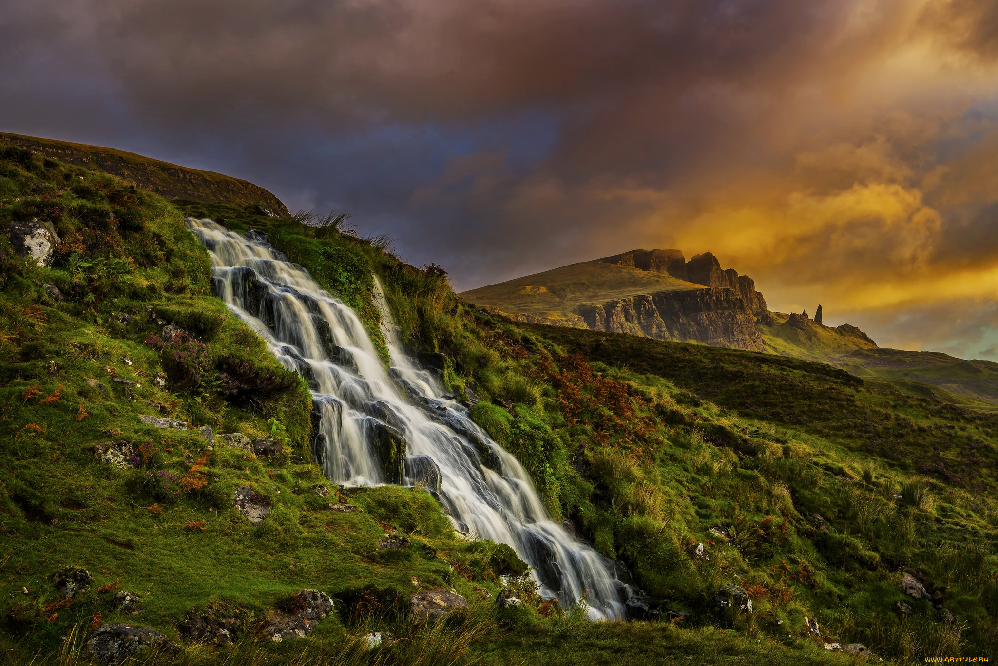 природа, водопады, простор