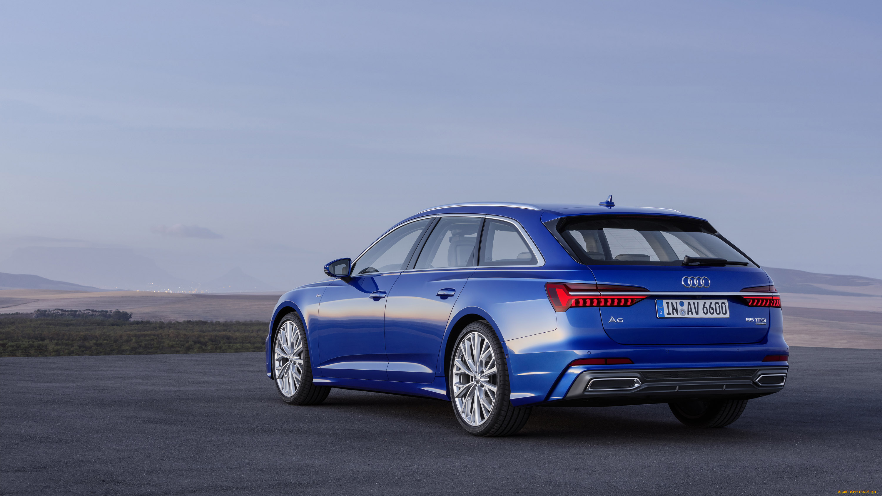 2018, audi, a6, avant, автомобили, audi, ауди, avant, a6, синий, 2018, rear, view