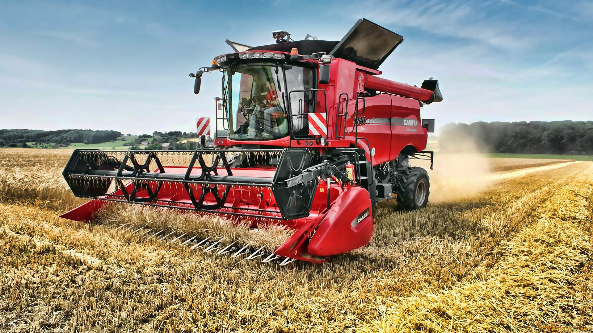 2019, case, ih, axial, flow, 5140, техника, комбайны, пшеница, уборка, урожая, сельское, хозяйство, hdr