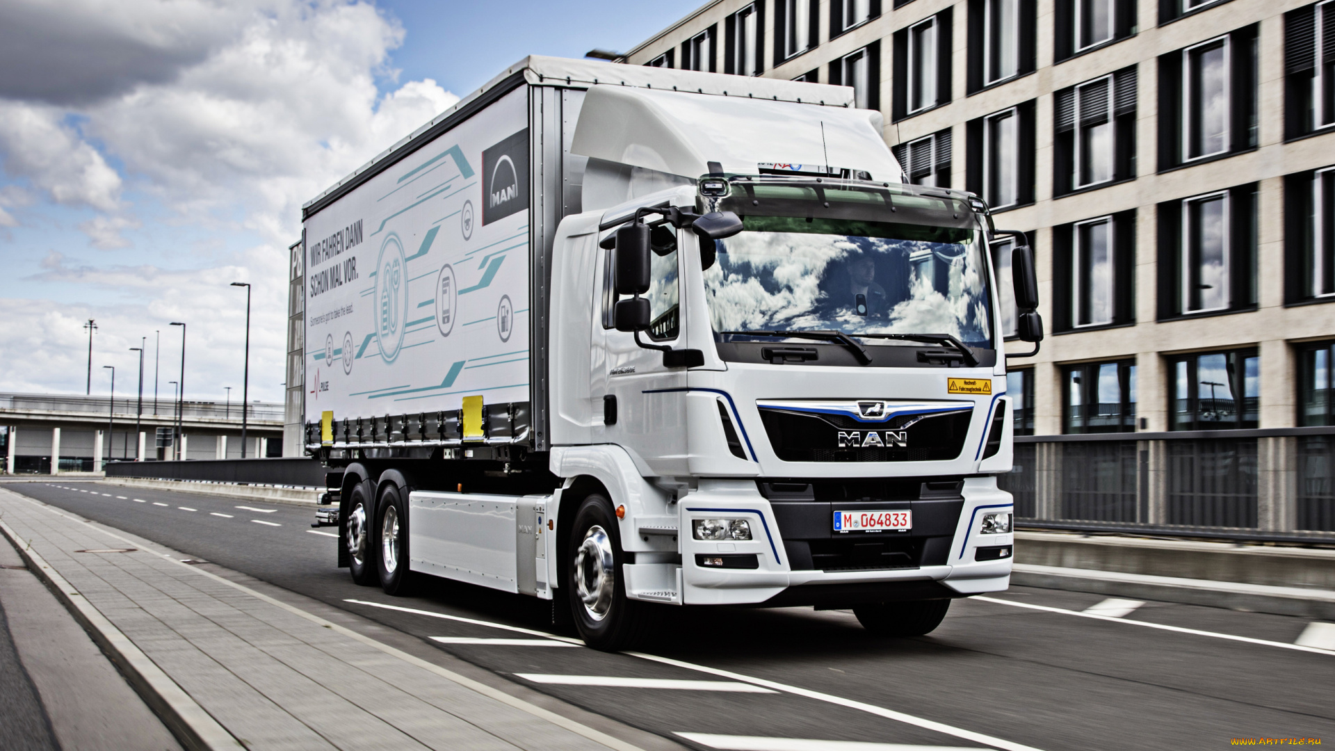 2019, man, tgm, автомобили, man, электрический, грузовик, новый, белый, фура, tg