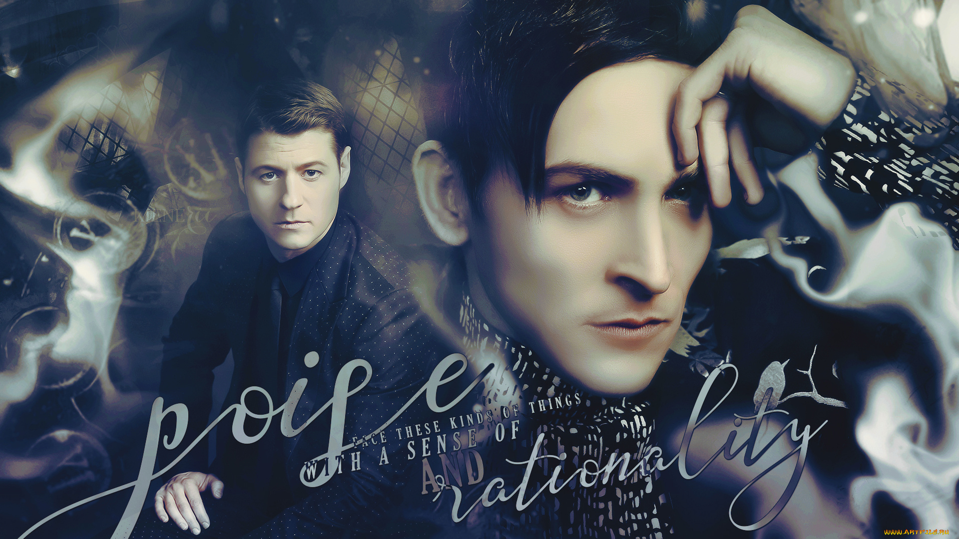 кино, фильмы, gotham, мужчины, фон, взгляд