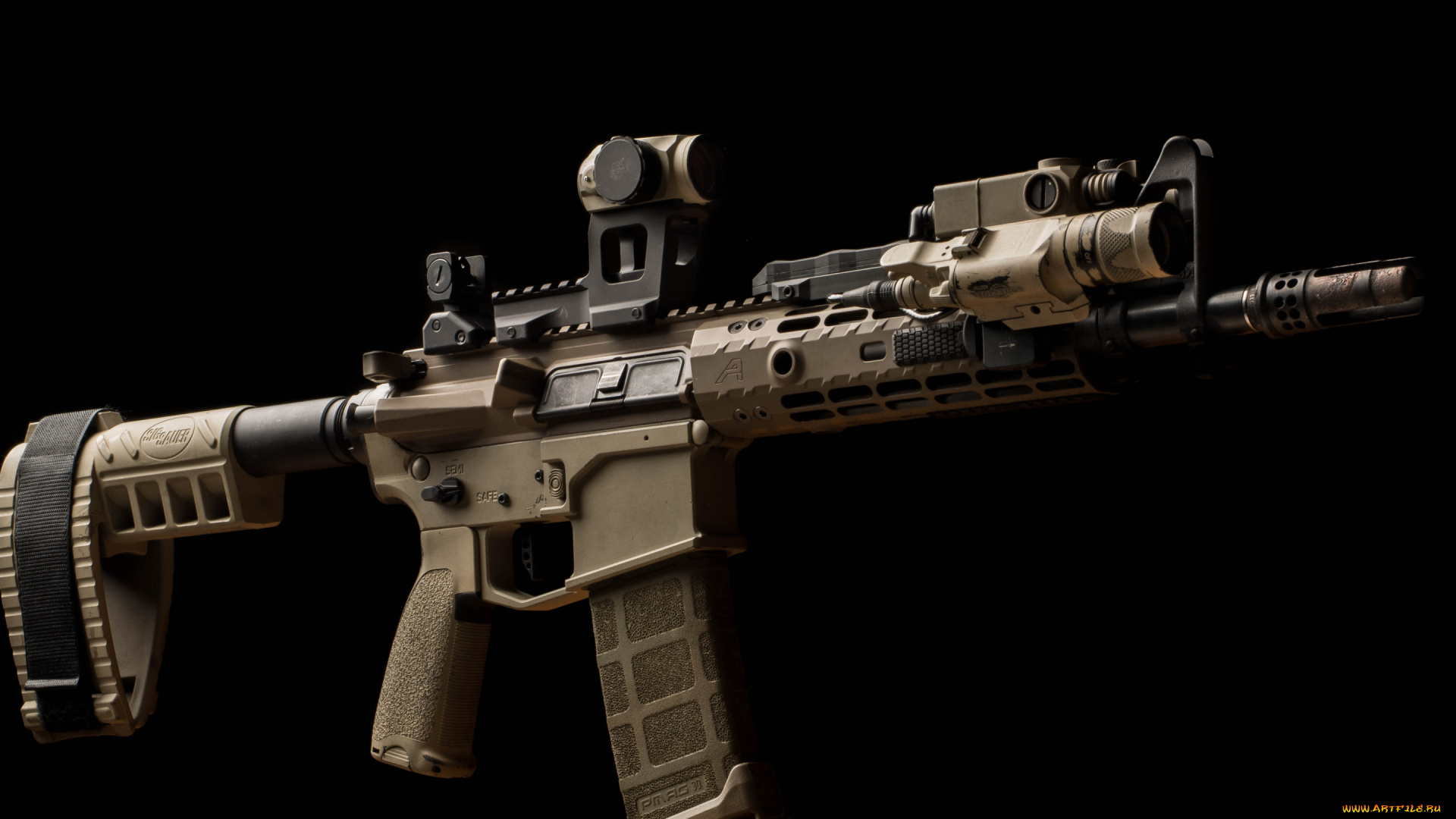 оружие, снайперская, винтовка, штурмовая, винтовка, карабин, дизайн