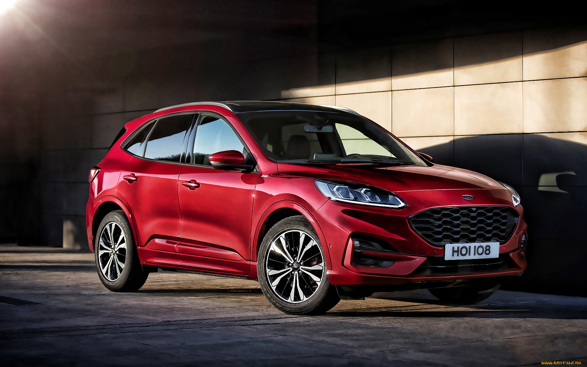 2020, ford, kuga, автомобили, ford, красный, версия, ec, американские, новый, внешность, вид, спереди, 2020, kuga, форд