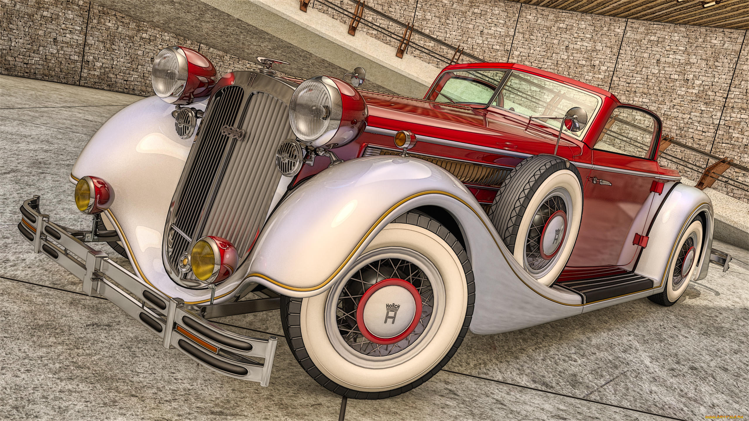 автомобили, 3д, фон, автомобиль