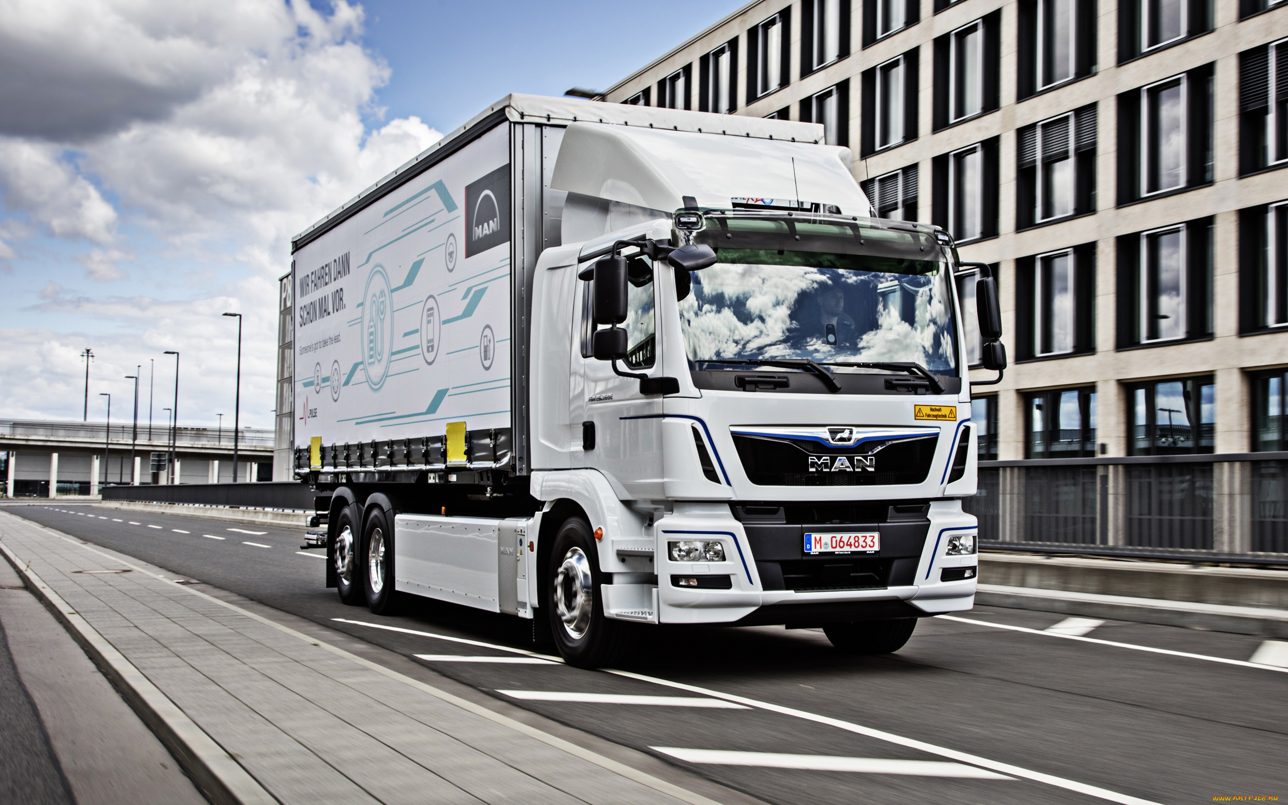 2019, man, tgm, автомобили, man, электрический, грузовик, новый, белый, фура, tg