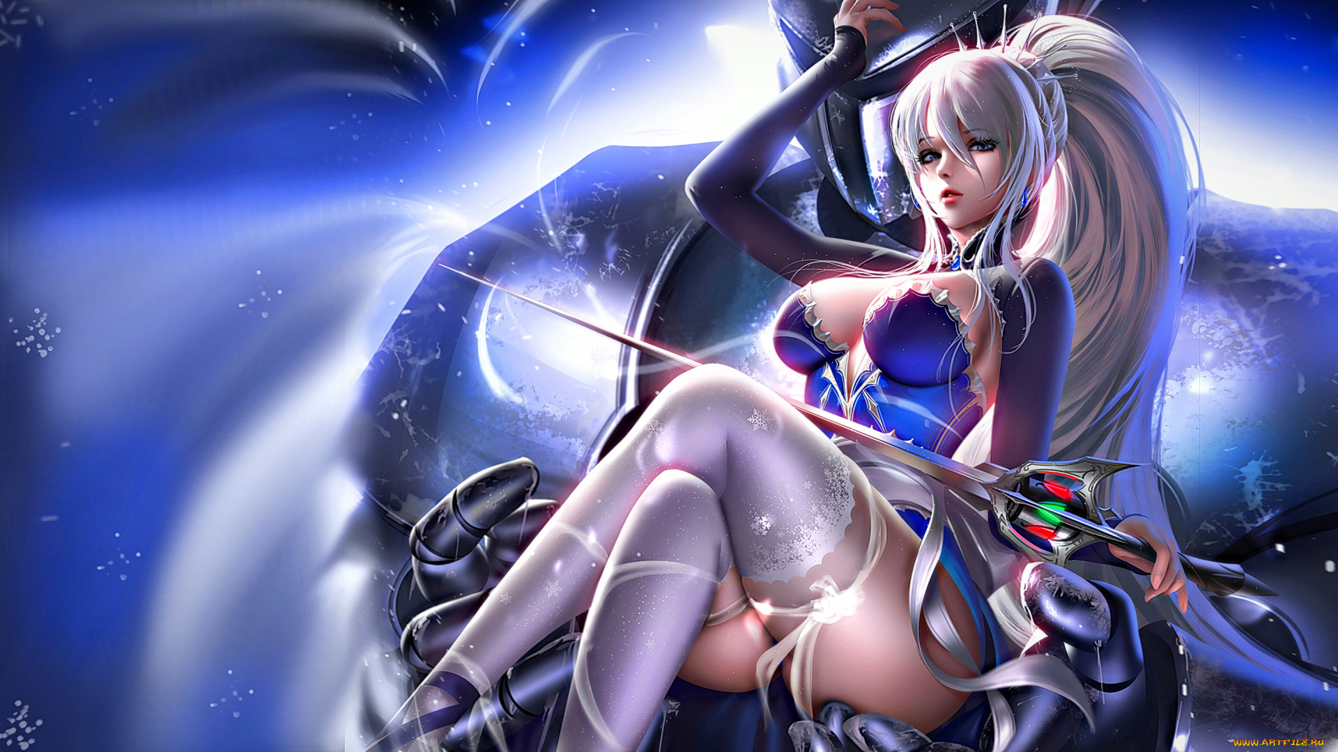 аниме, unknown, , другое, , девушка, попка, монстр