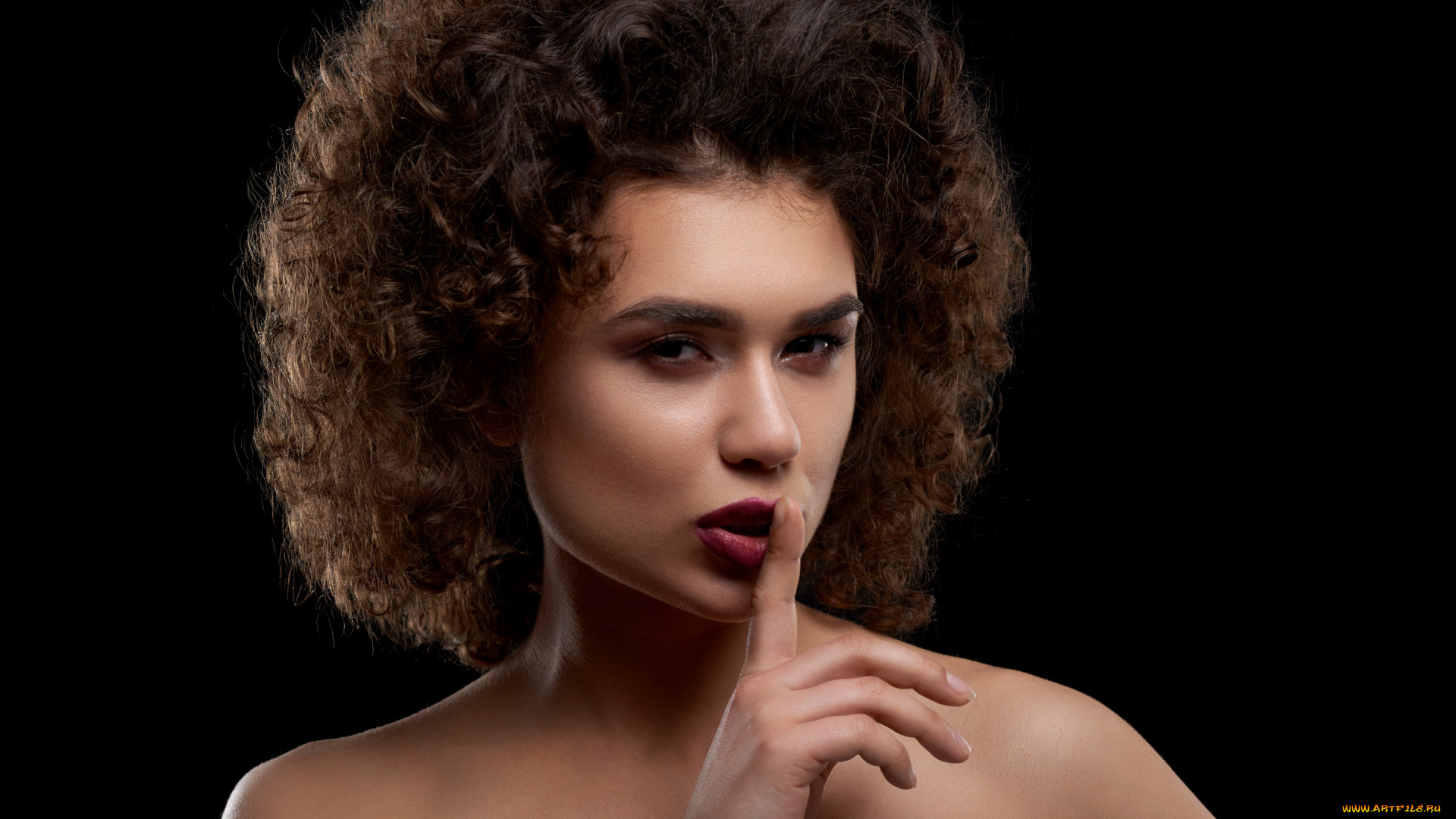 девушки, -, лица, , портреты, девушка, макияж, кудряшки, фотомодель