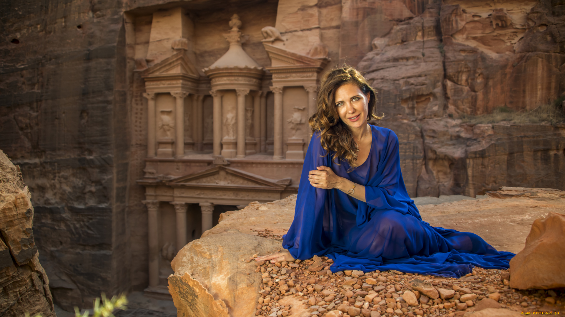 девушки, екатерина, климова, розовый, город, петра, иордания, археологический, объект, актриса, екатерина, климова