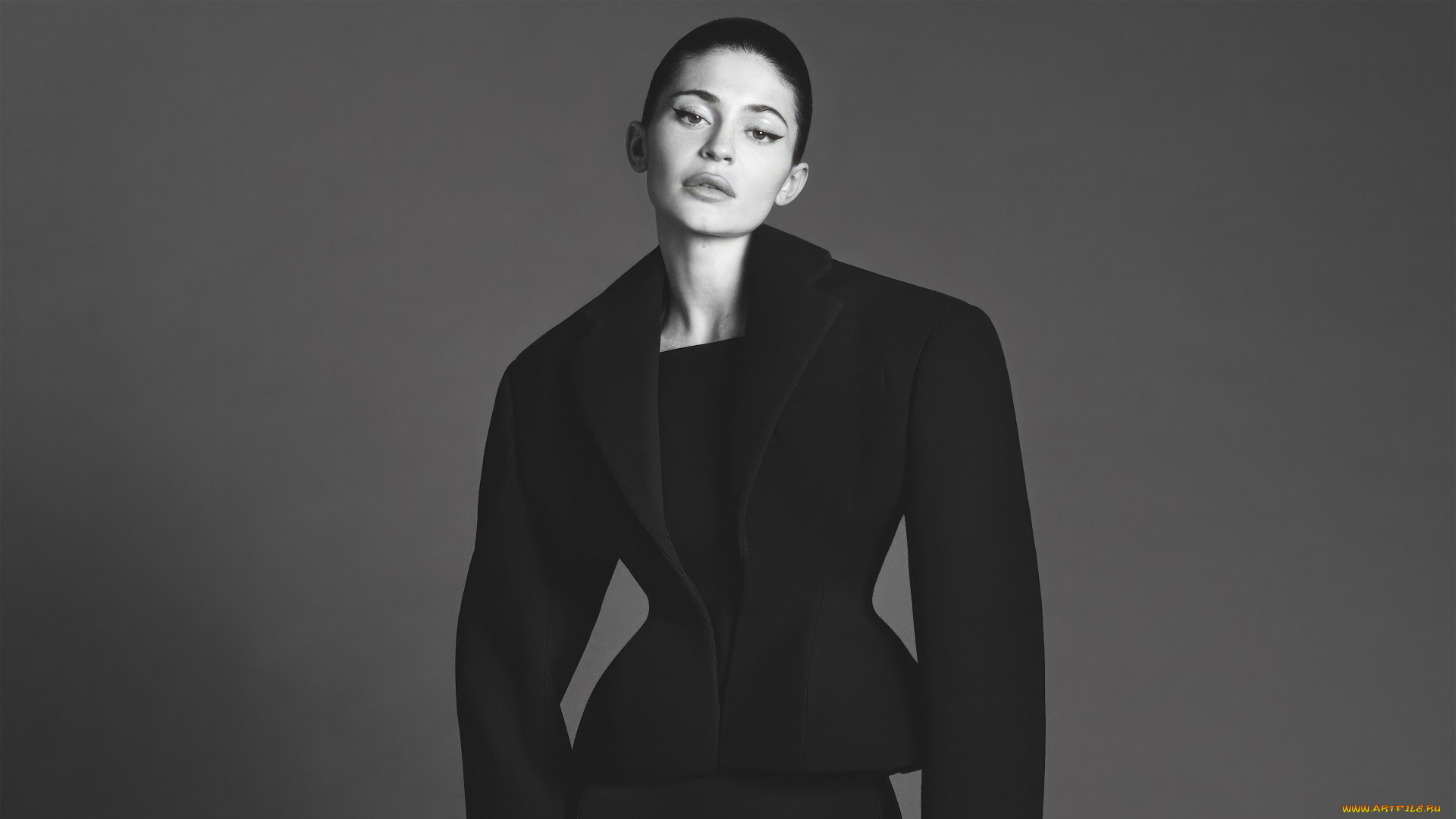 kylie, jenner, vanity, fair, italia, 2023, девушки, kylie, jenner, кайли, дженнер, модель, vanity, fair, italia, черно, белое