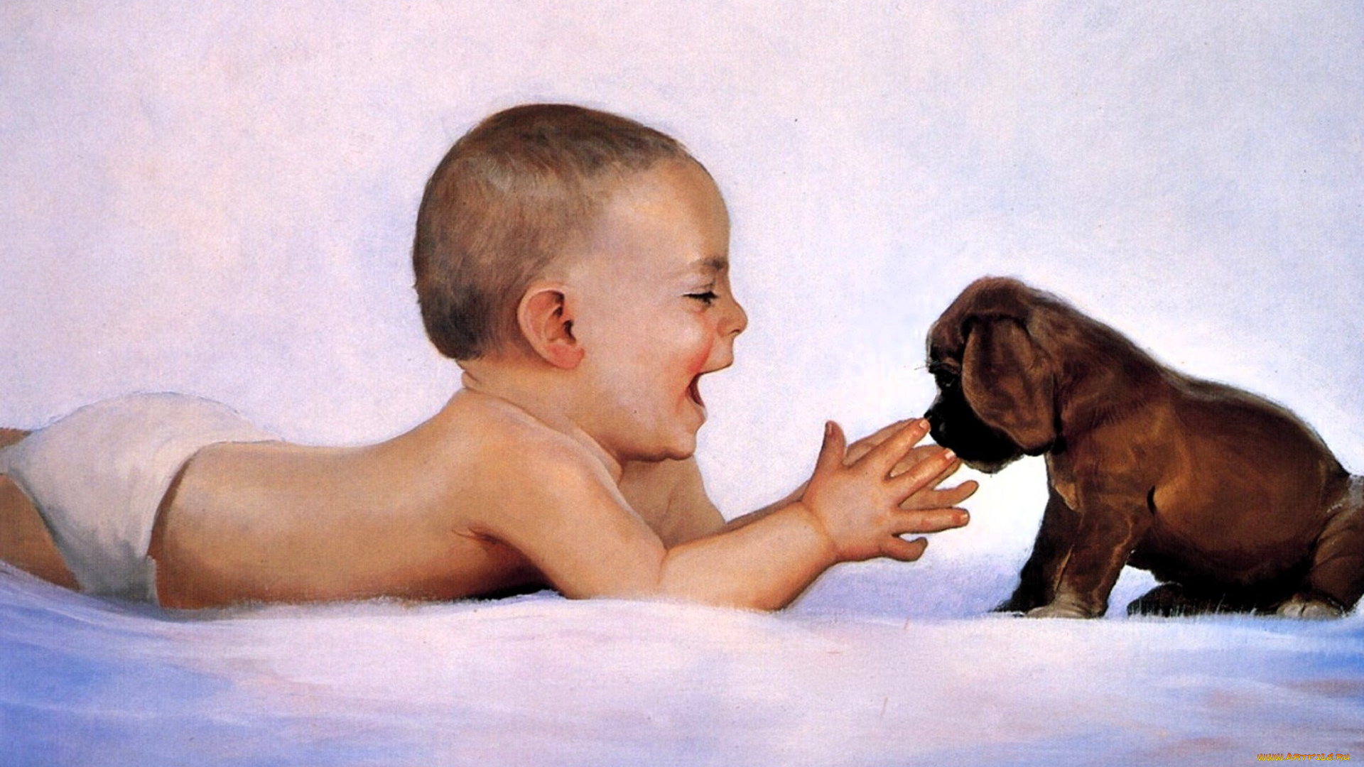 рисованное, donald, zolan, ребенок, малыш, щенок