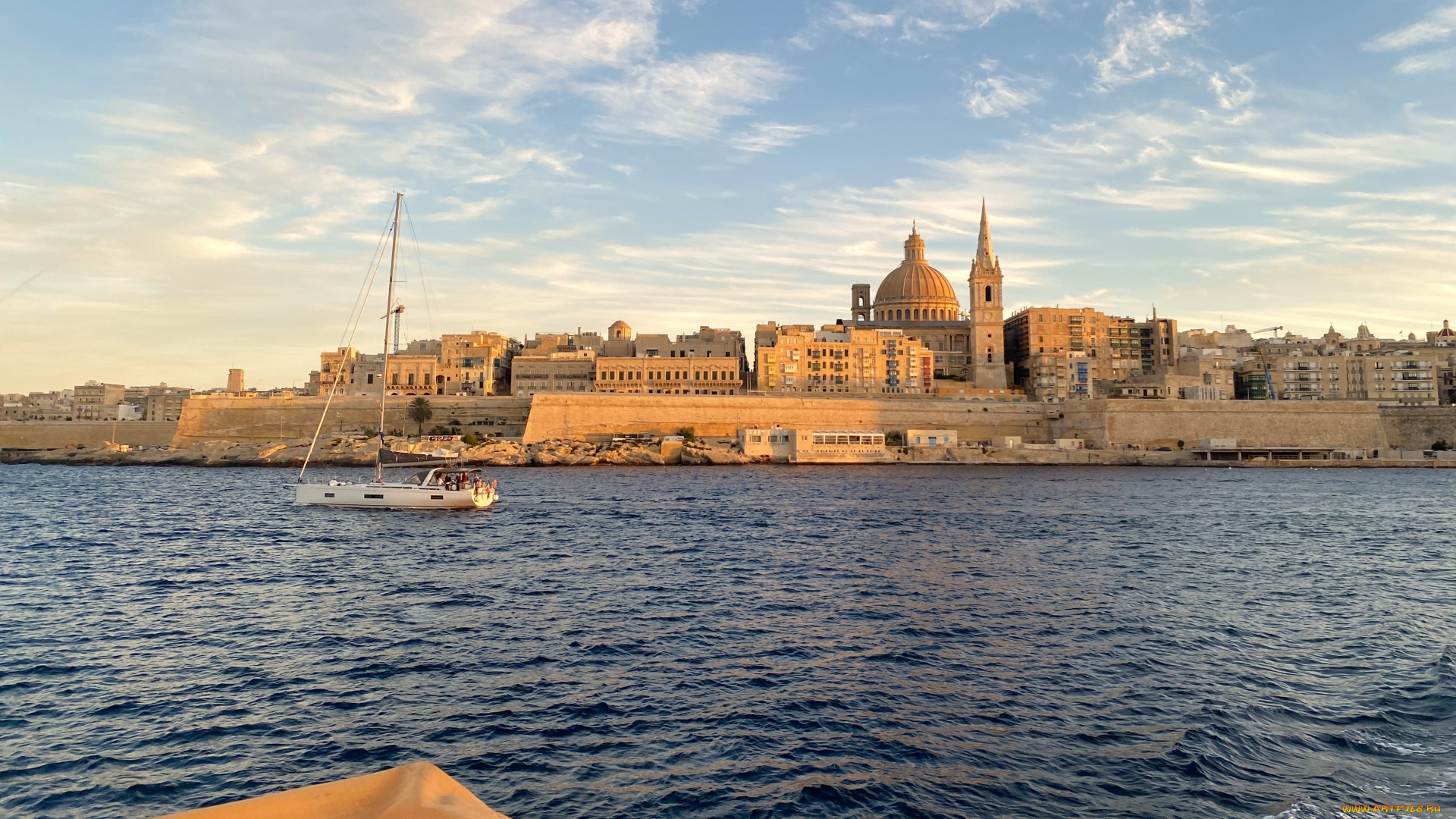 города, валетта, , мальта, панорама