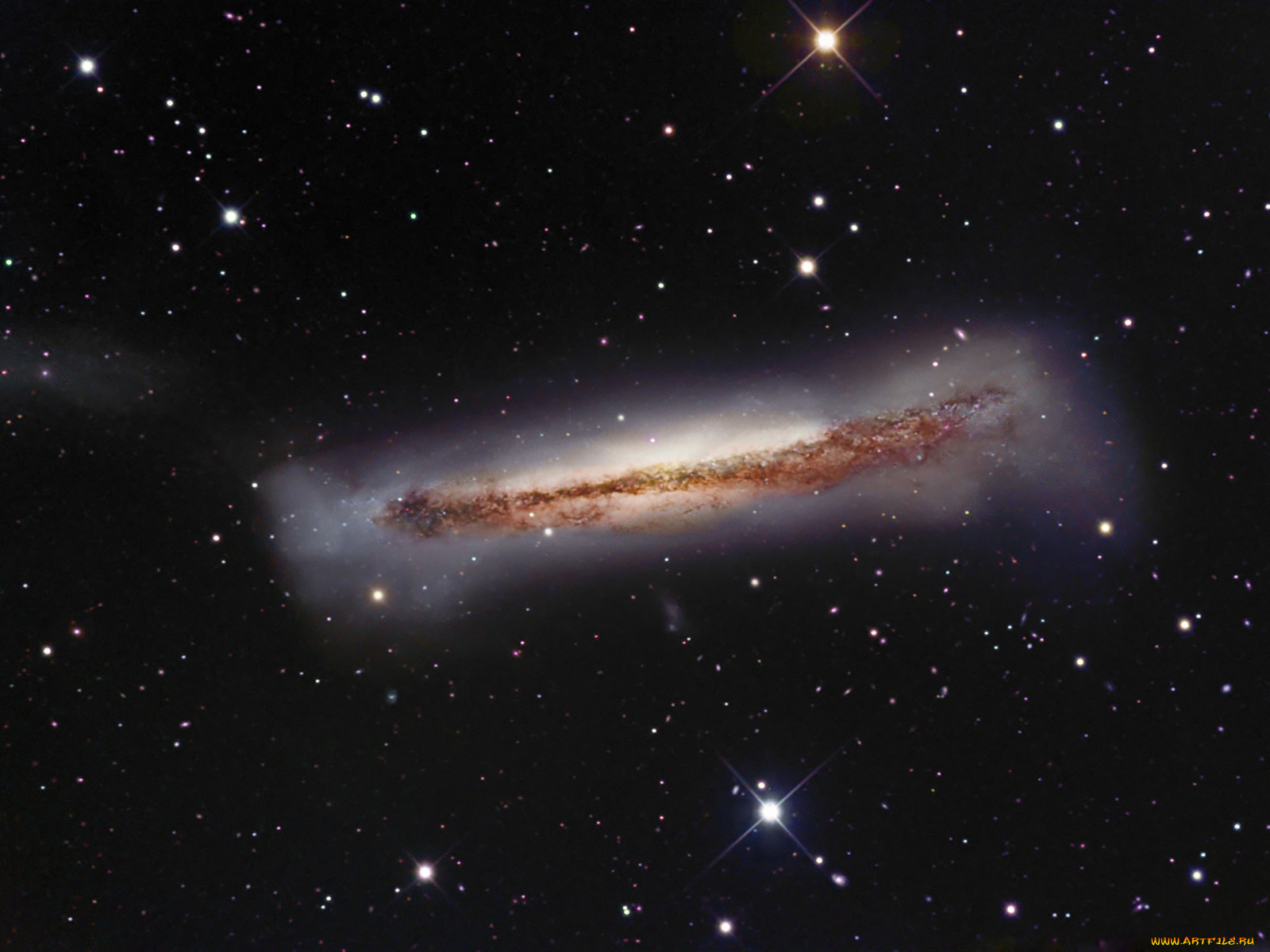 ngc, 3628, космос, галактики, туманности