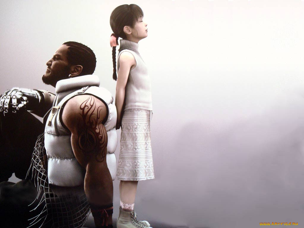 видео, игры, final, fantasy, vii, advent, children