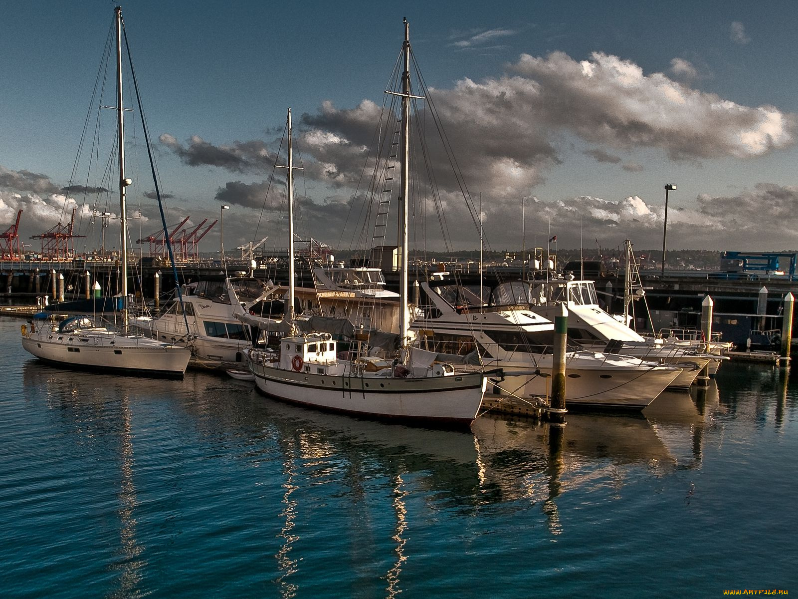 корабли, порты, причалы