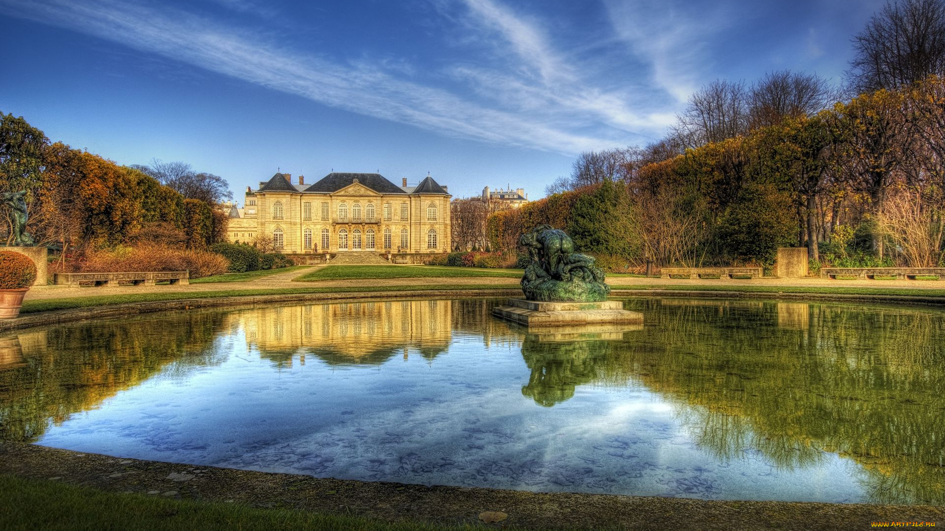 chateau, rodin, города, дворцы, замки, крепости