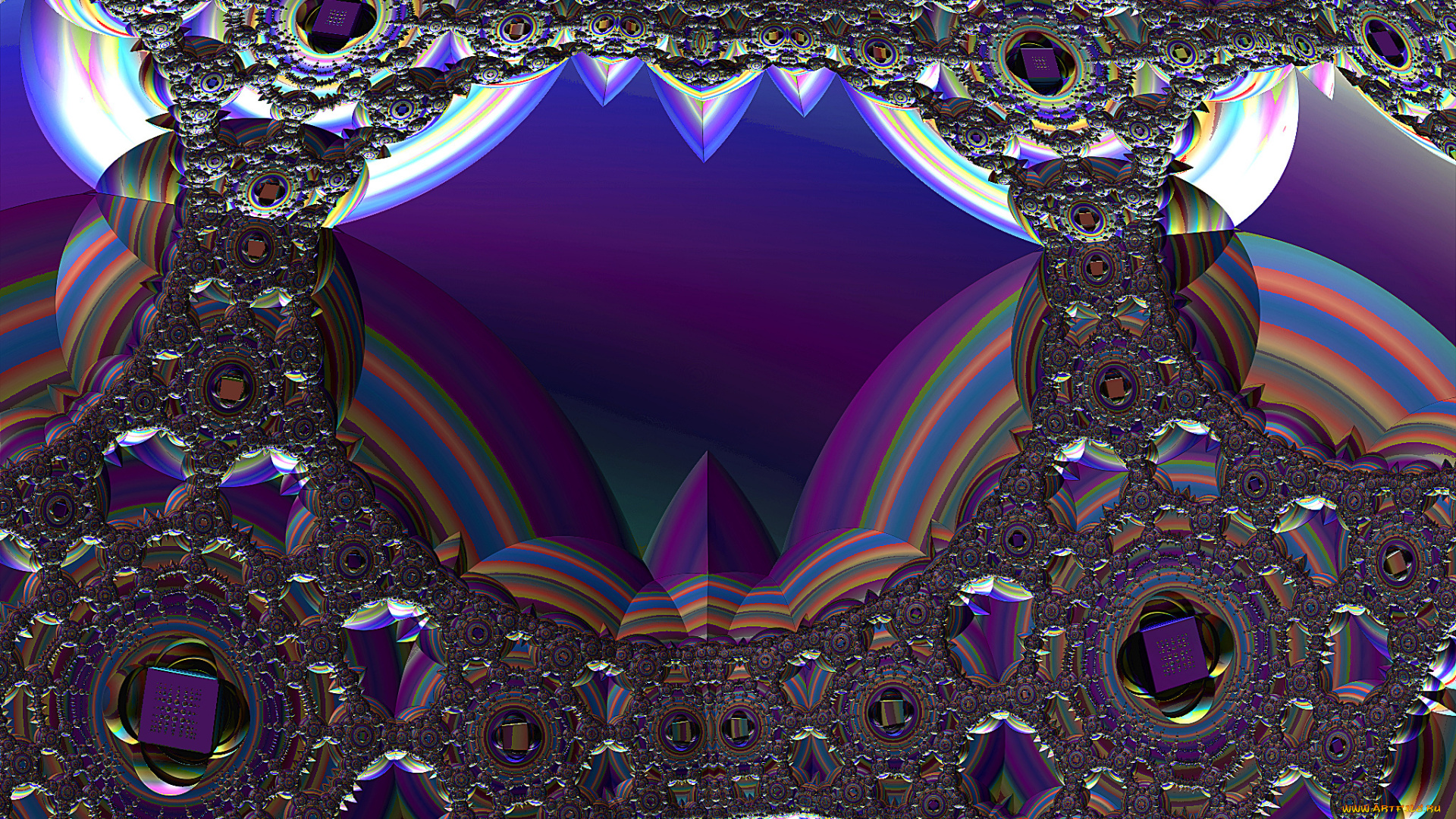 3д, графика, fractal, фракталы, узор, цвета, фон