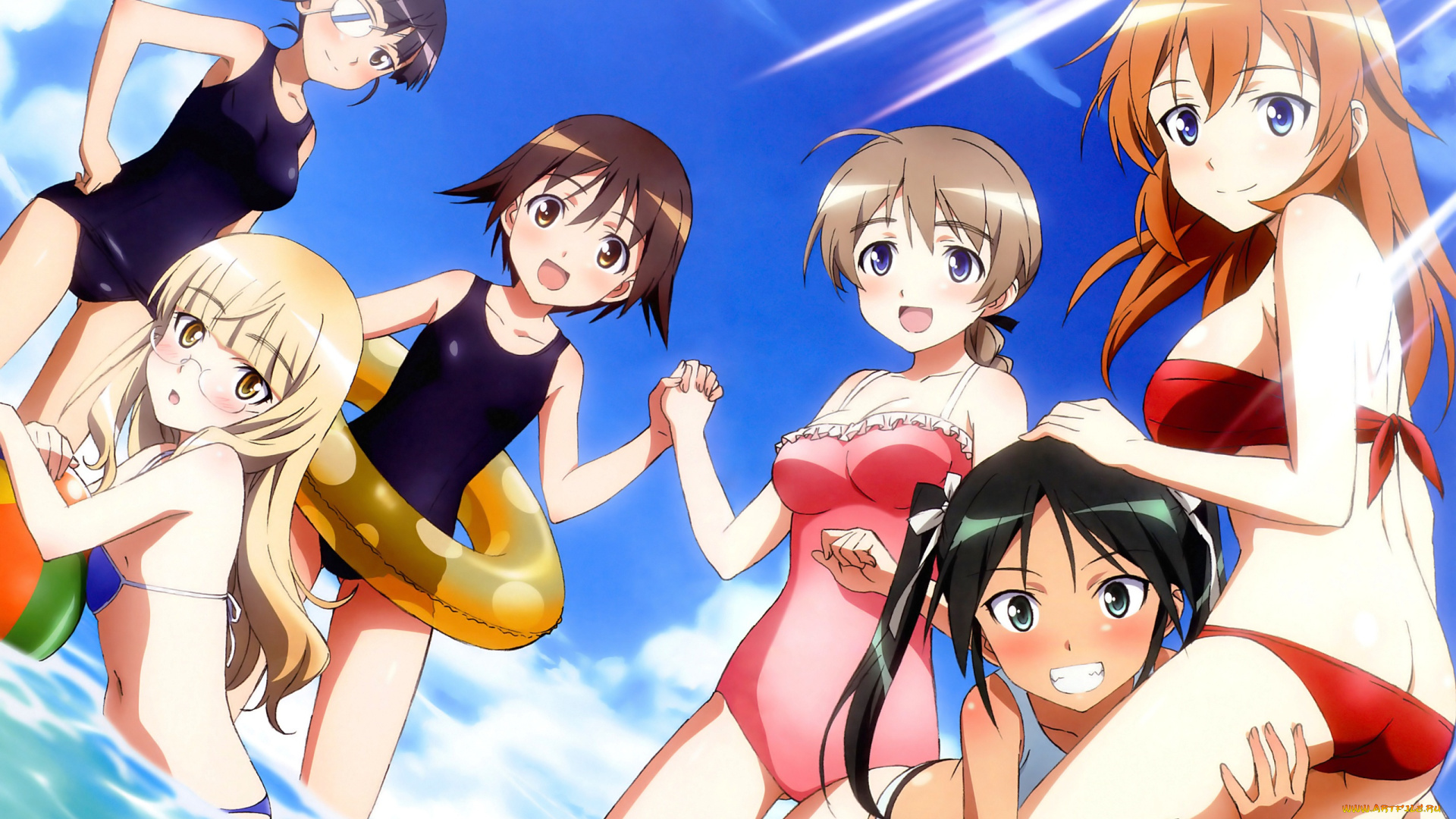 аниме, strike, witches