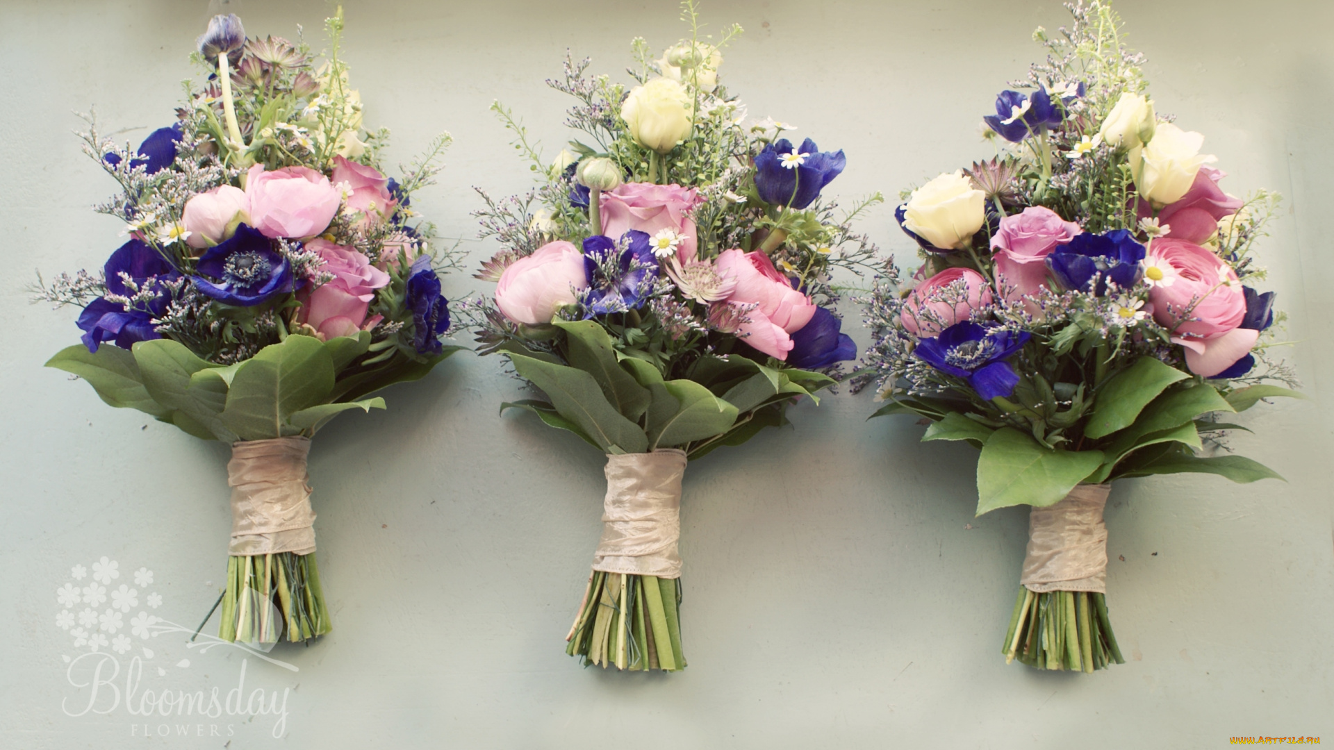 цветы, букеты, композиции, ранункулюс, роза, ромашка, анемон