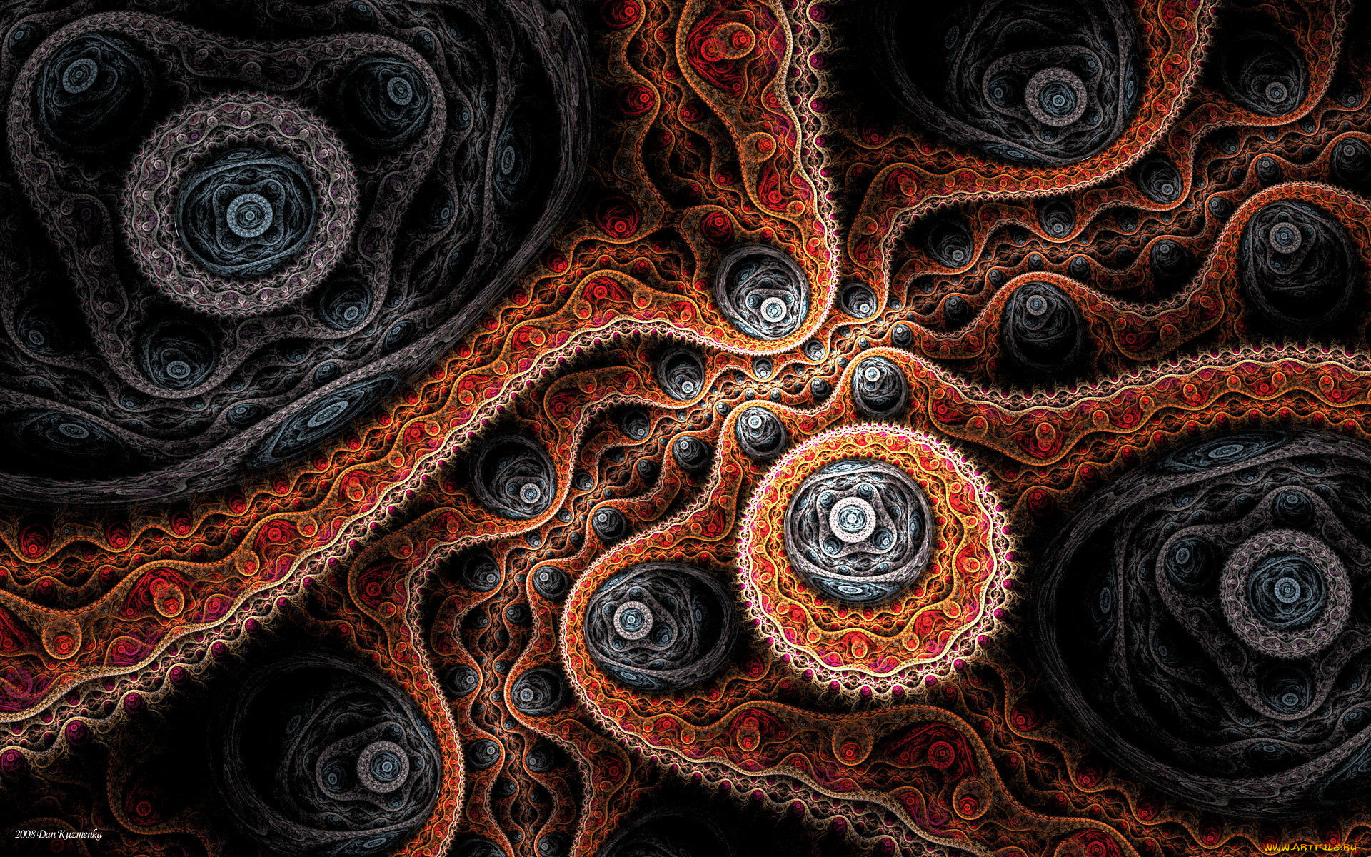 3д, графика, fractal, фракталы, узор, фон