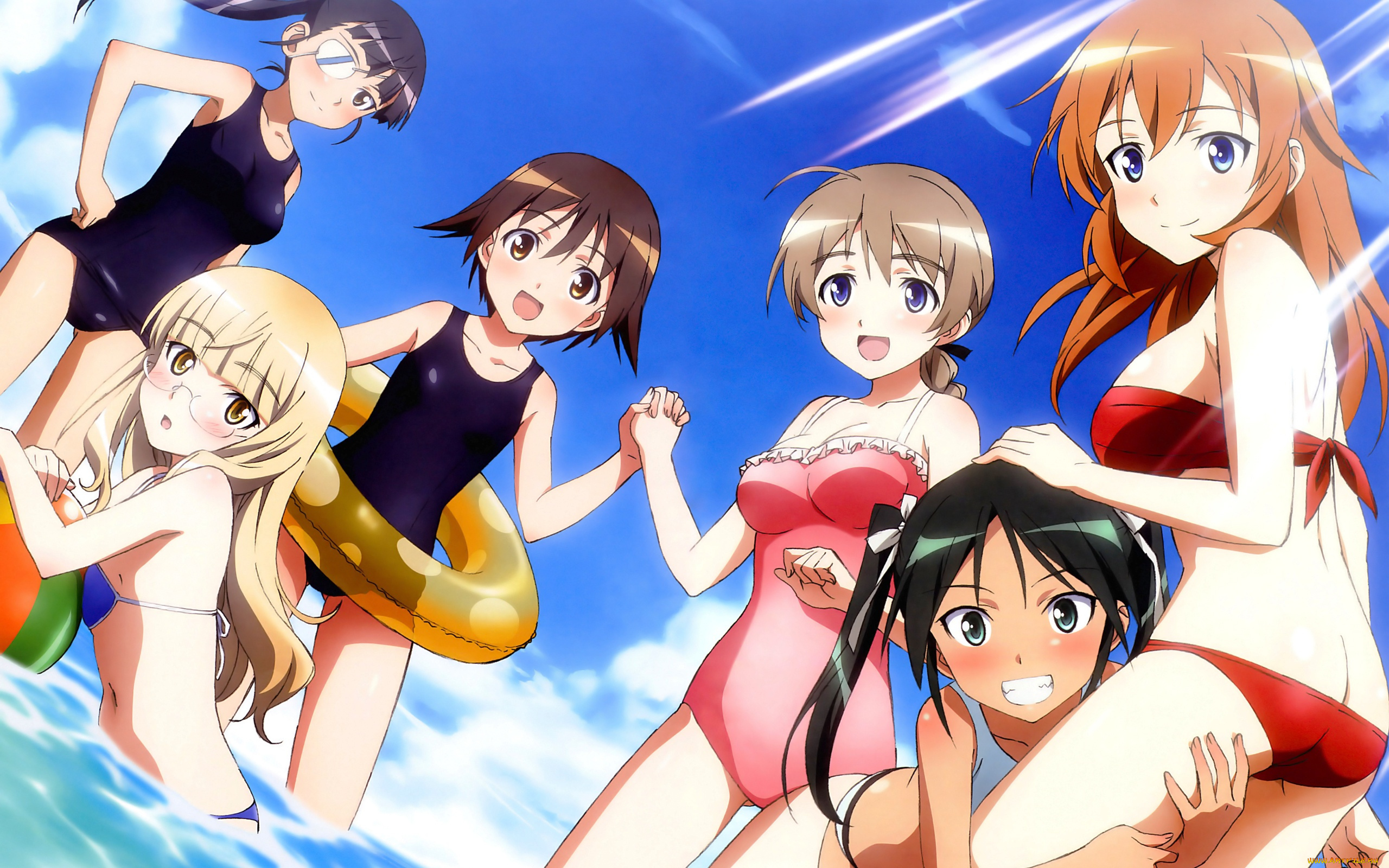 аниме, strike, witches