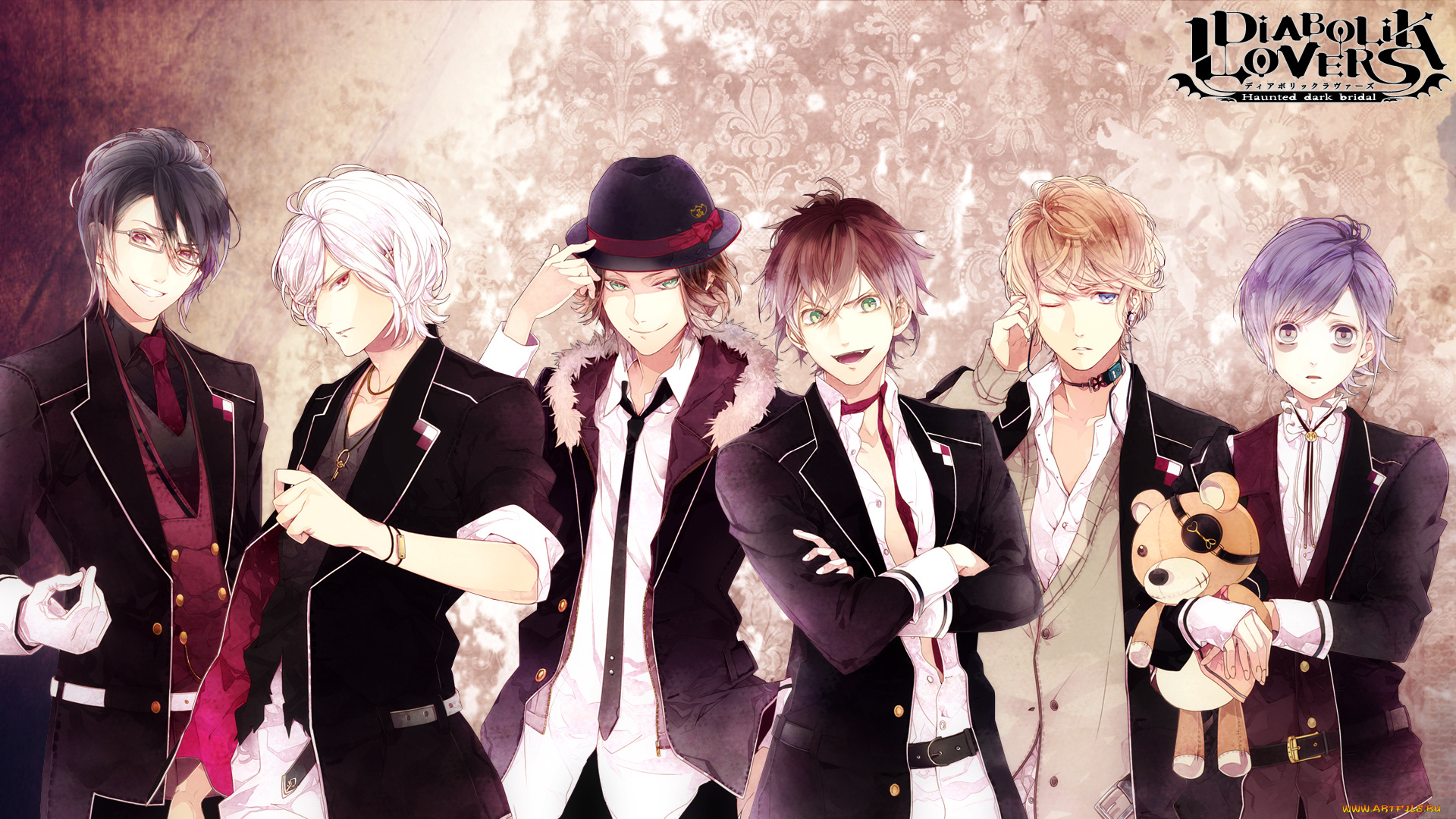 аниме, diabolik, lovers, diabolik, lovers, парни, sakamaki, reiji, ayato, kanato