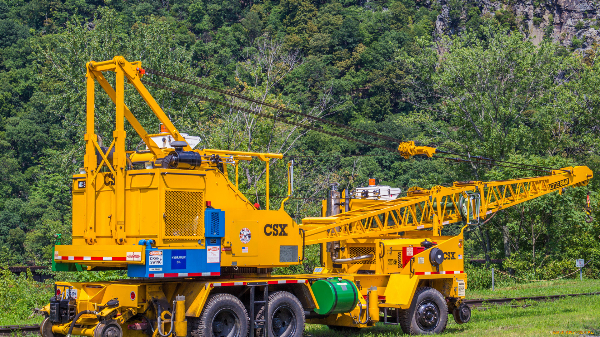 csx, railroad, crane, техника, краны, автошасси, самоходный, кран