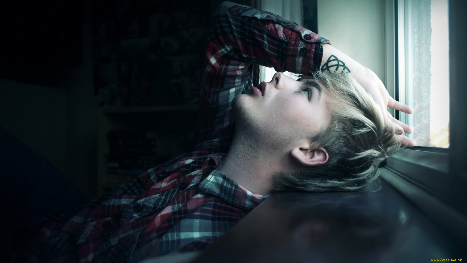 мужчины, -, unsort, настроение, фон, парень