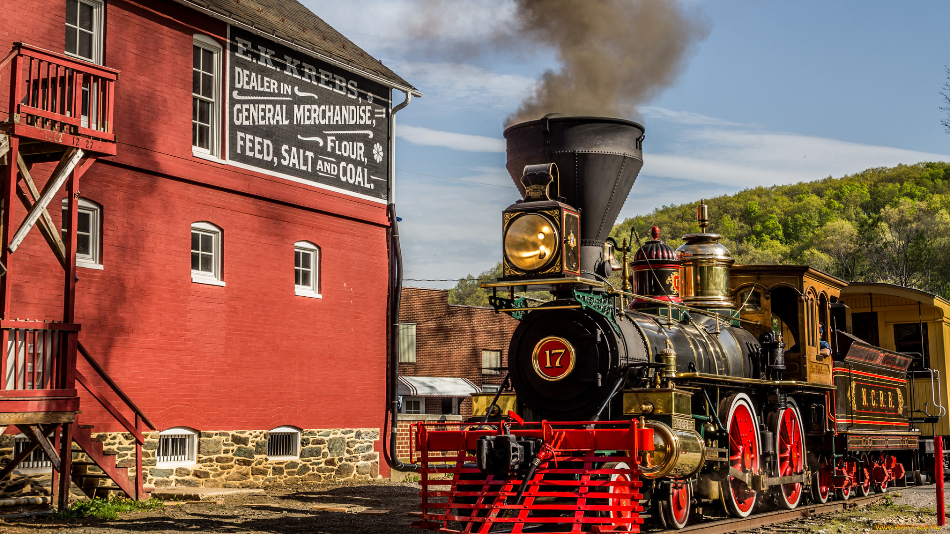 техника, паровозы, вагоны, тендер, паровоз