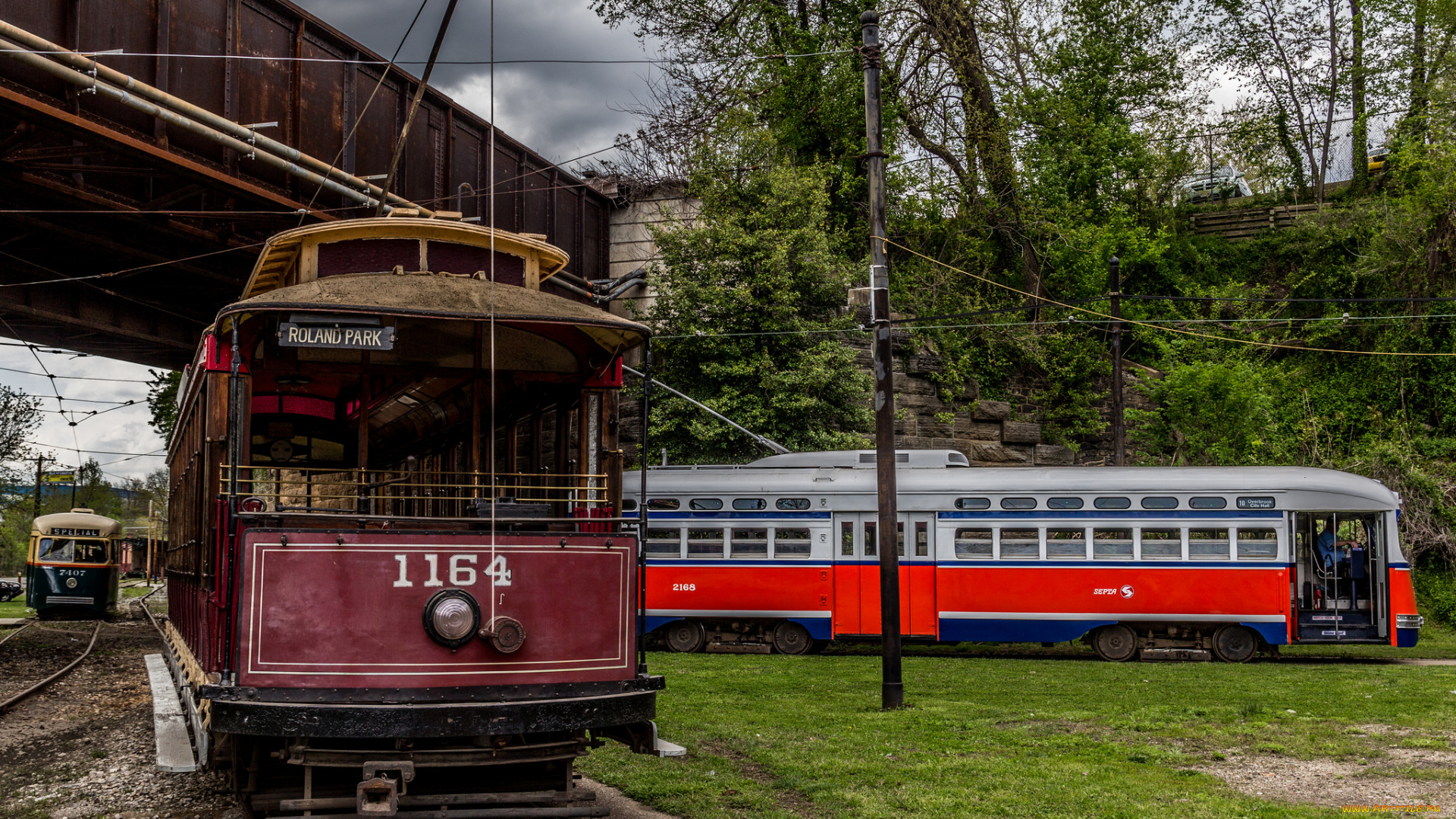 техника, трамваи, трамвай, рельсы, город