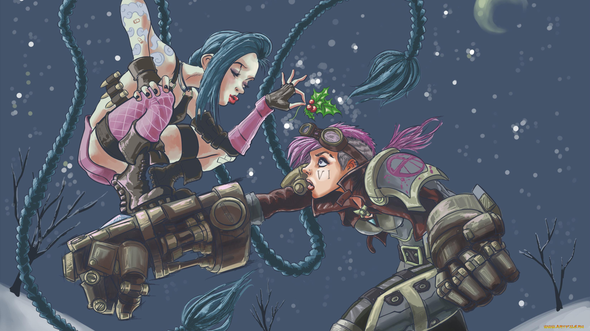 видео, игры, league, of, legends, jinx, vi, lol, league, of, legends