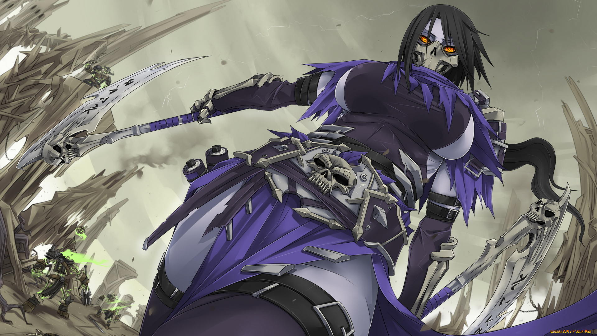 видео, игры, league, of, legends, league, of, legends, darksiders, lol, exaxuxer, akali