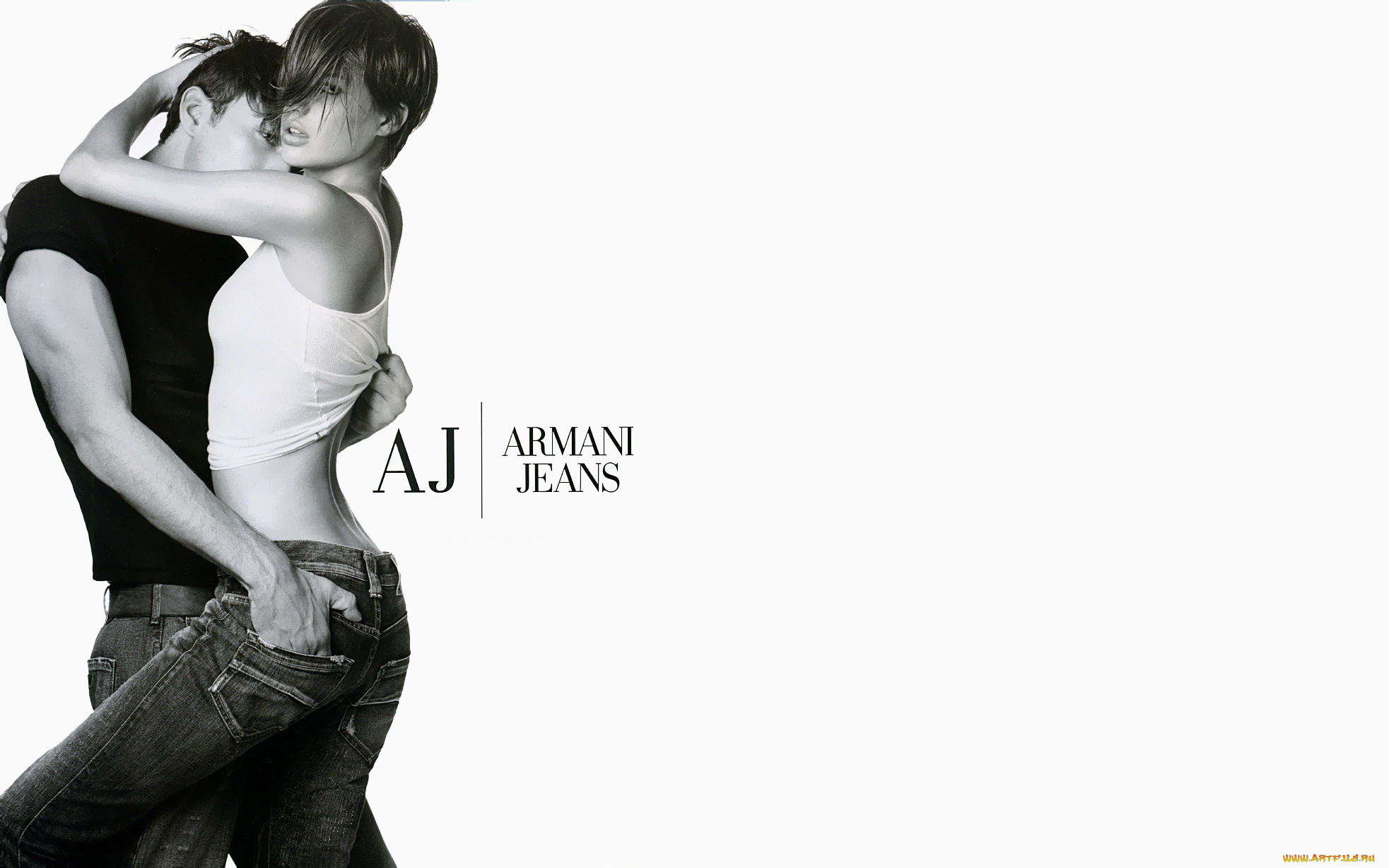 бренды, giorgio, armani, пара, джинсы, брюки, майка, футболка, страсть, влюбленные, изгиб, ремень