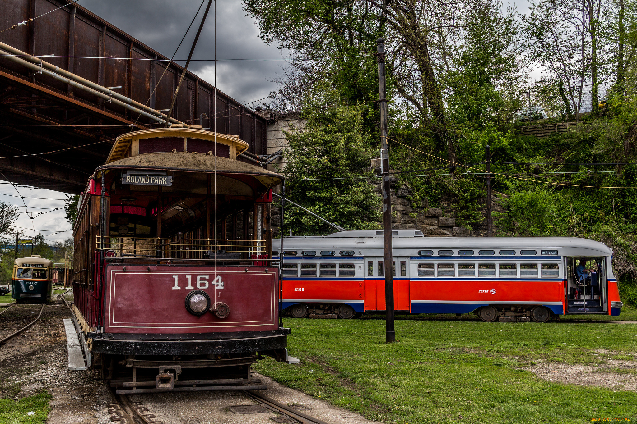 техника, трамваи, трамвай, рельсы, город