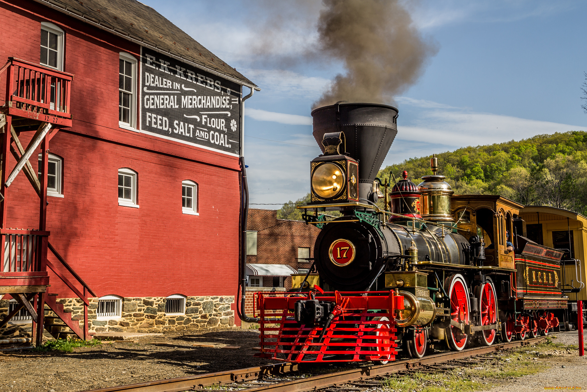 техника, паровозы, вагоны, тендер, паровоз