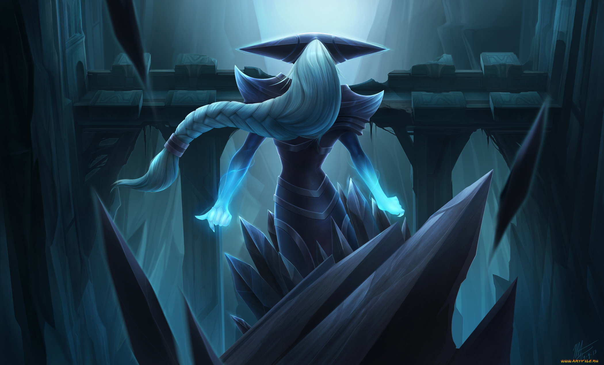 видео, игры, league, of, legends, lissandra, queenn, art, league, of, legends, freljord, ice, witch
