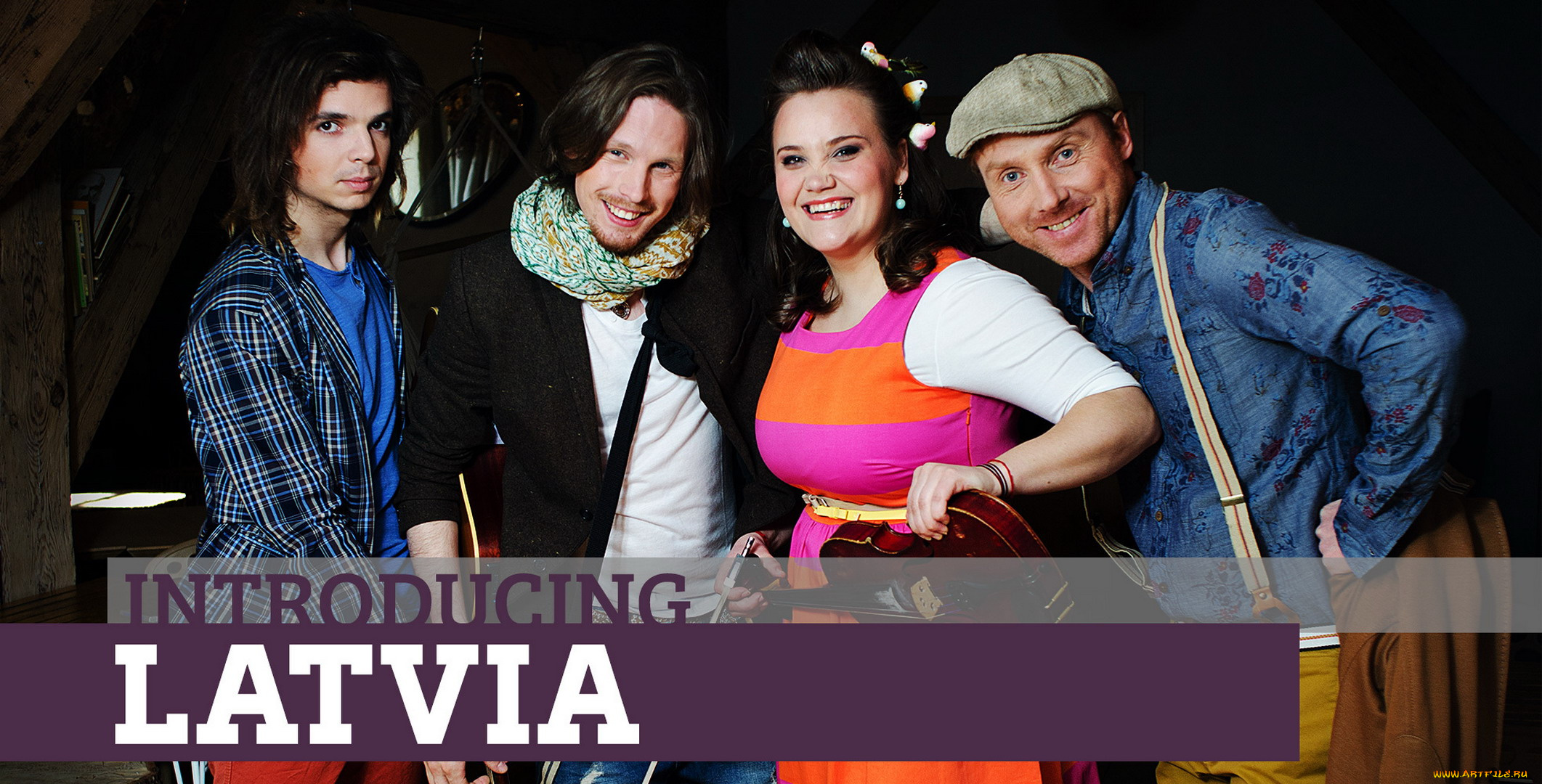 aarzemnieki, музыка, евровидение, латвия, группа, кепка, улыбки, радость, музыканты, певцы, рубашка, подтяжки, скрипка