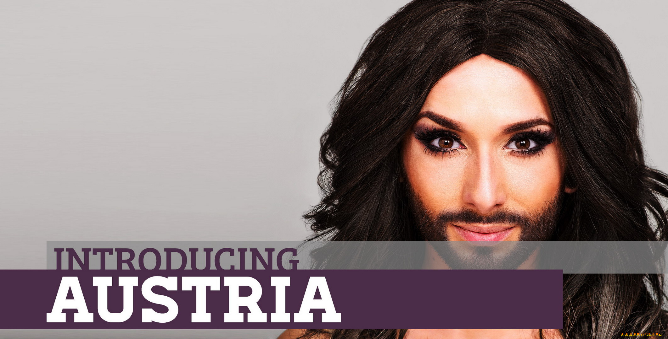 музыка, евровидение, австрия, conchita, wurst, макияж, улыбка, борода, трансвестит