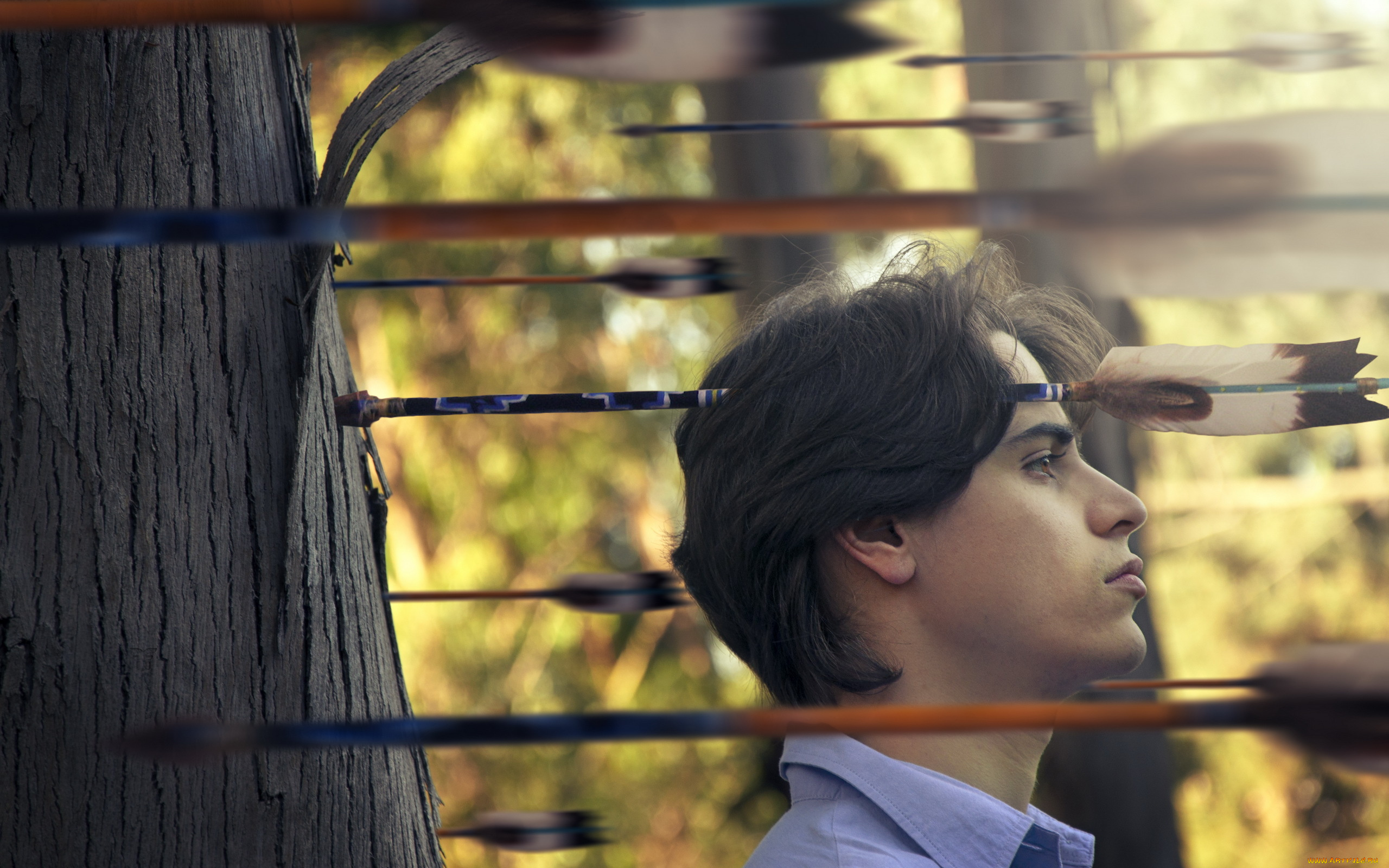 мужчины, -, unsort, ситуация, стрелы, парень