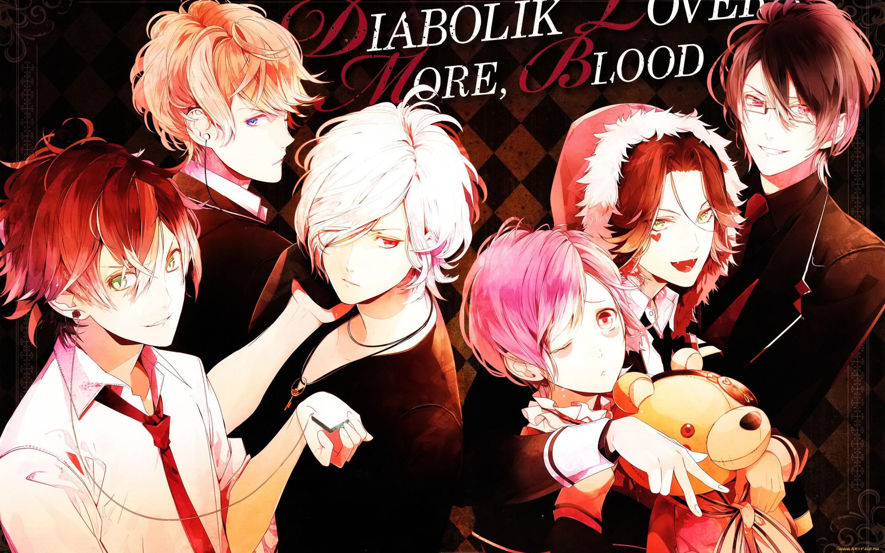 аниме, diabolik, lovers, вампиры, парни