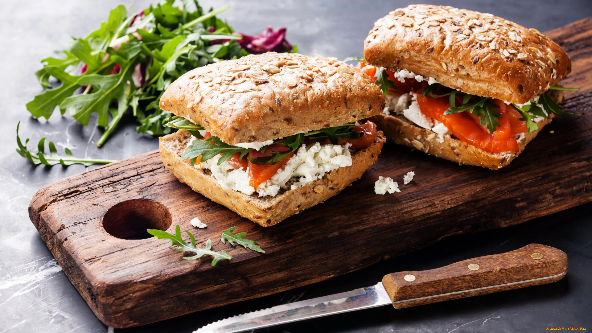 еда, бутерброды, , гамбургеры, , канапе, нож, овощи, хлеб, бутепрброды